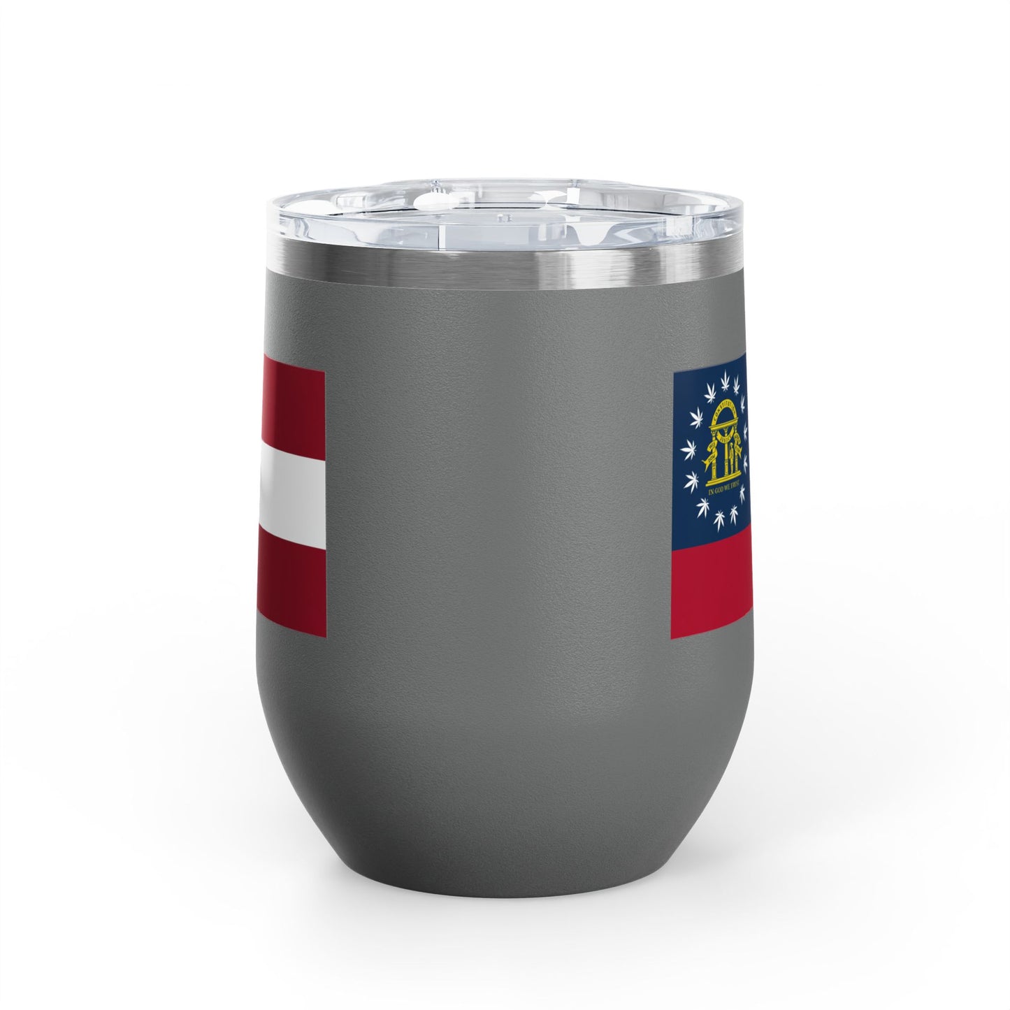Georgia Cannabis Flag Wine Tumbler