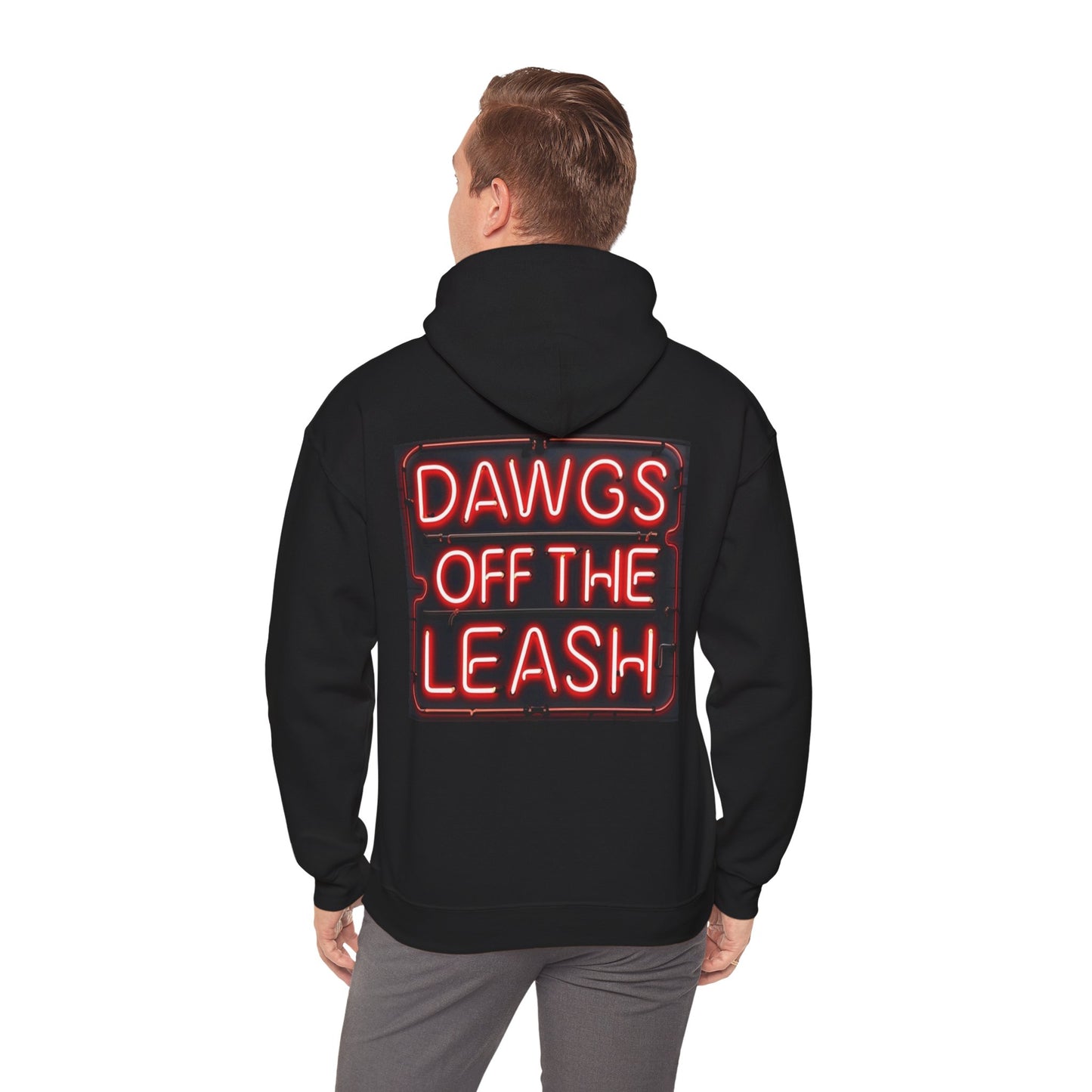 Dawgs Off The Leash Hoodie — Neon Sign Graphic Pullover