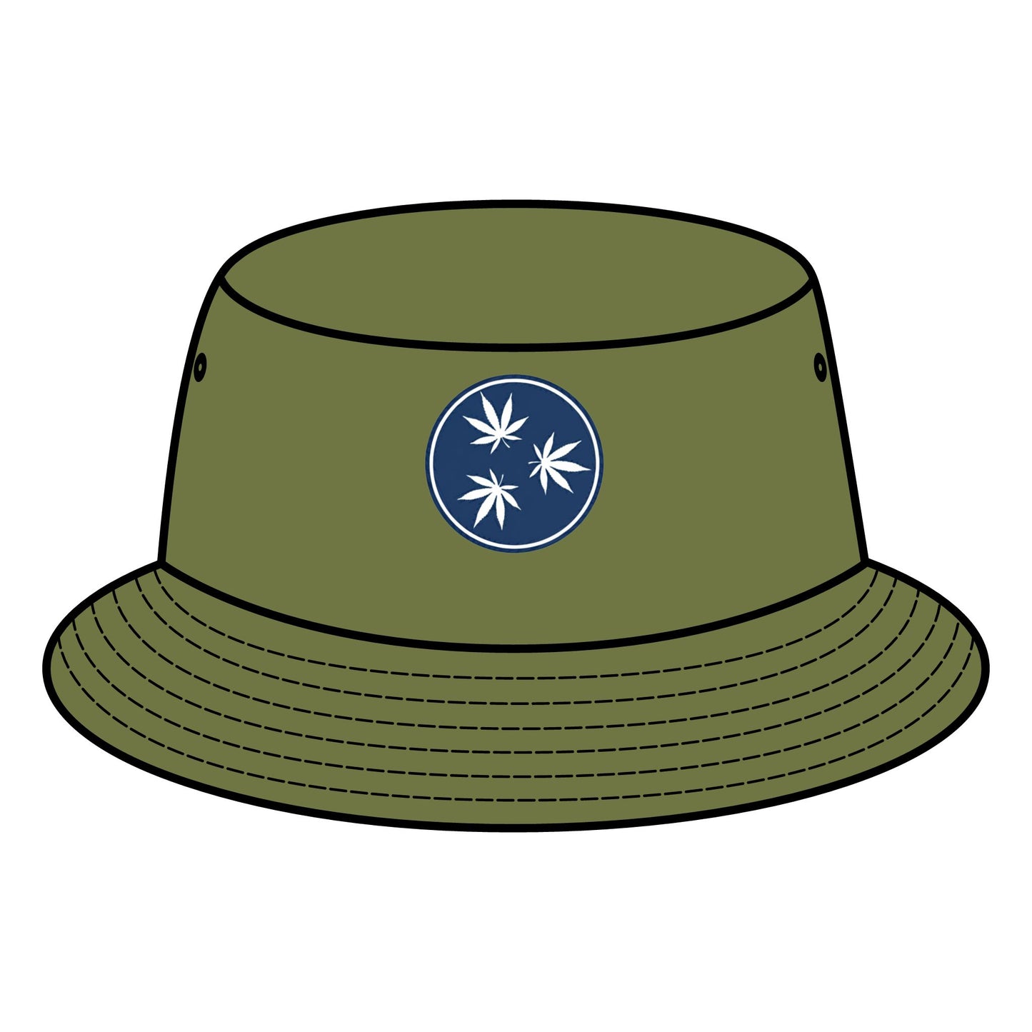 Bucket Hat, Cannabis Tennessee Flag Design