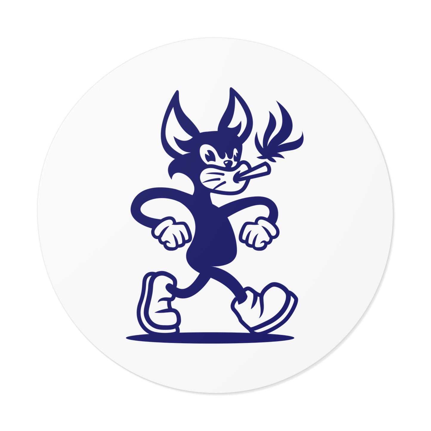 Mr. Hemp Cat Vinyl Sticker