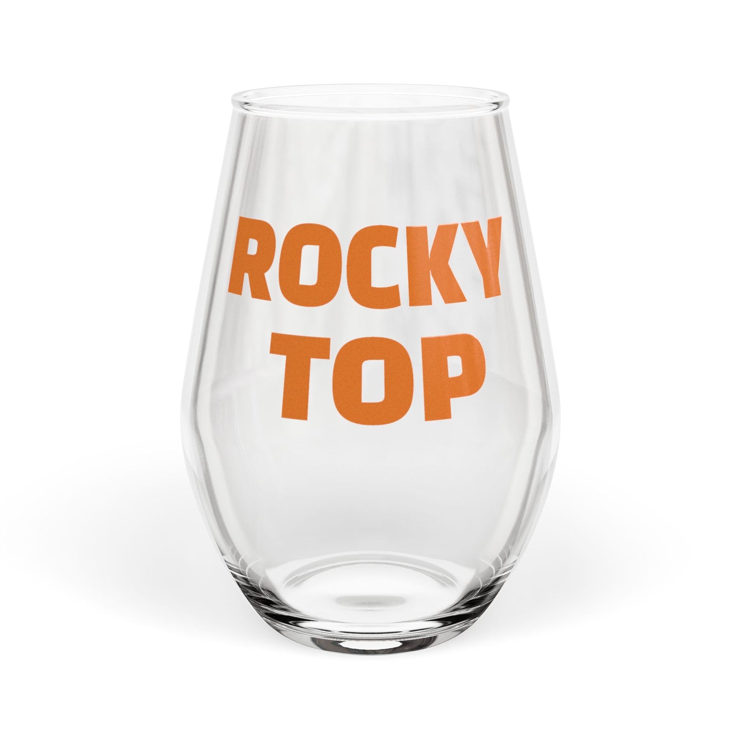 Stemless Wine Glass - Rocky Top Party Gift, Personalized Sipware for Celebrations, Unique Home Bar Décor, Perfect for Housewarming, Wedding