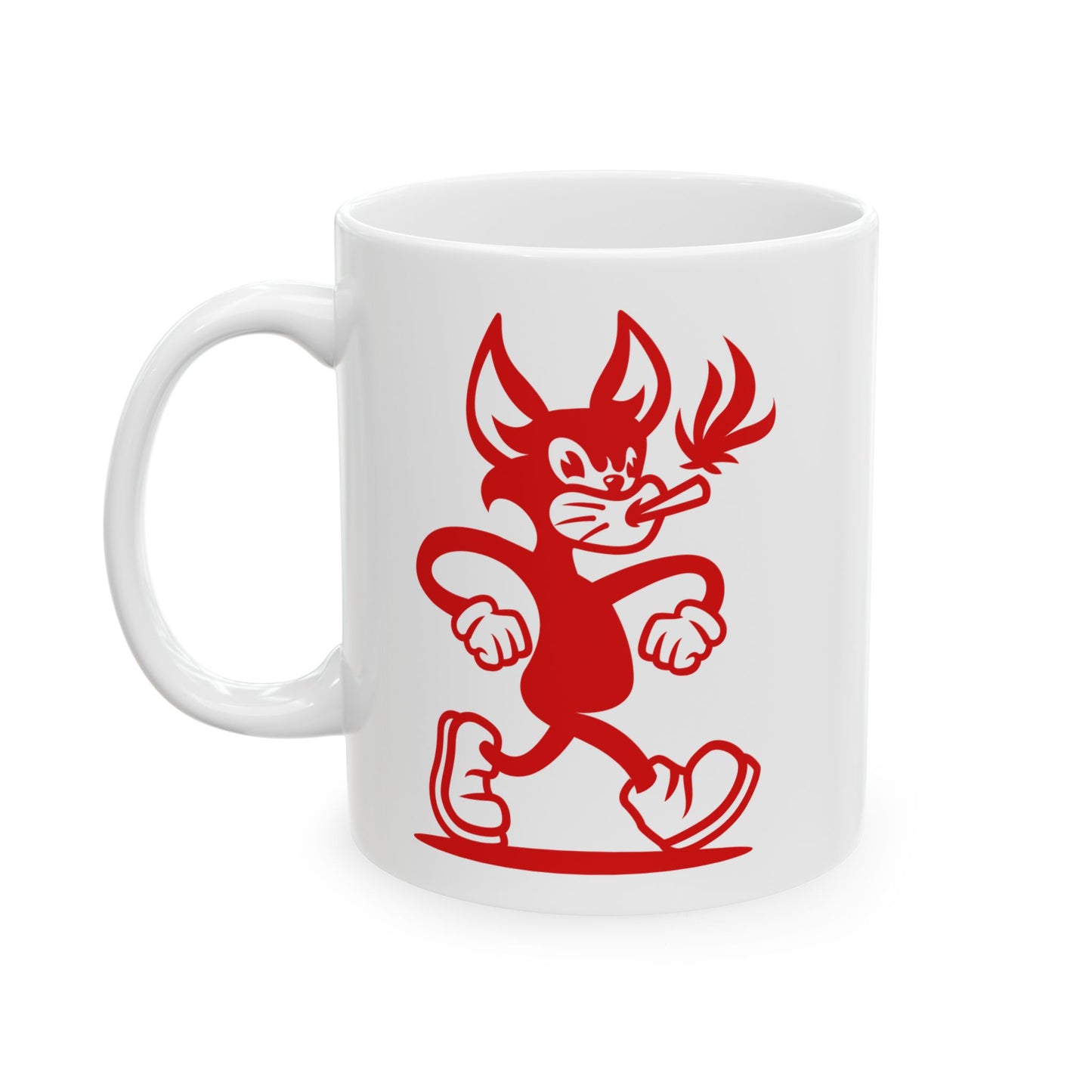 Mr. Hemp Cat Ceramic Mug — 11oz & 15oz Cat Cannabis Design