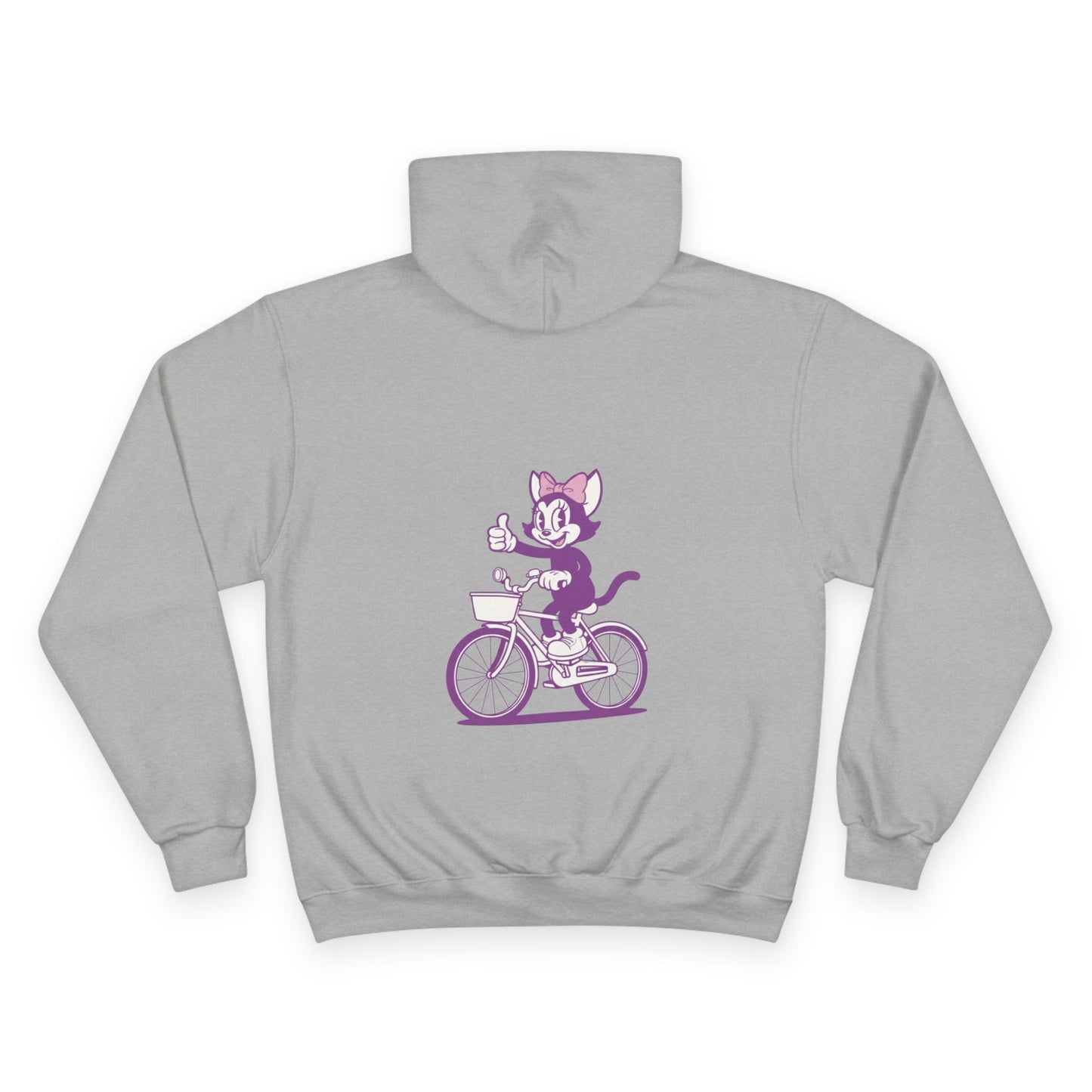Retro "Mrs. Hemp Cat" Bicycling Champion Hoodie — Vintage Graphic Pullover