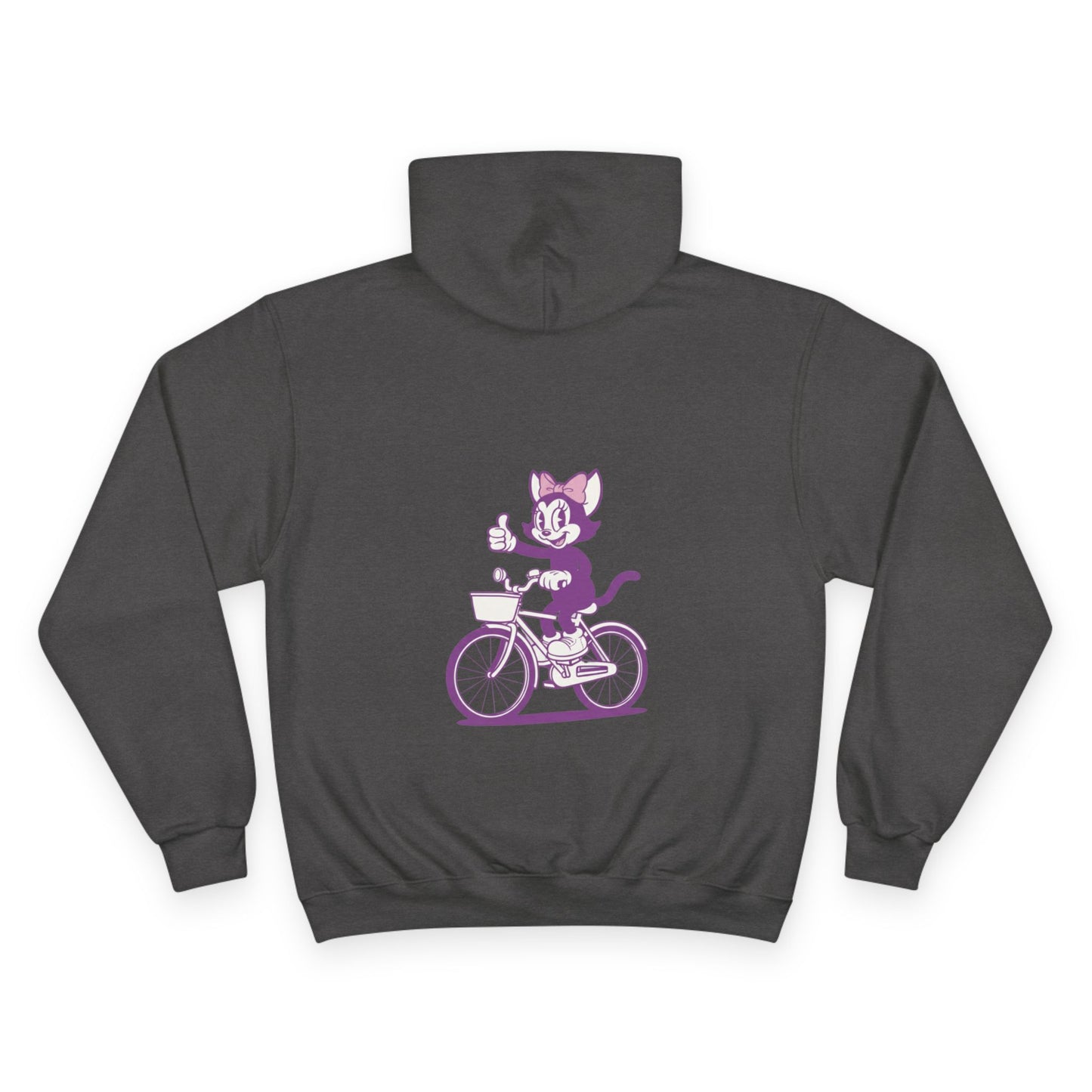 Retro "Mrs. Hemp Cat" Bicycling Champion Hoodie — Vintage Graphic Pullover