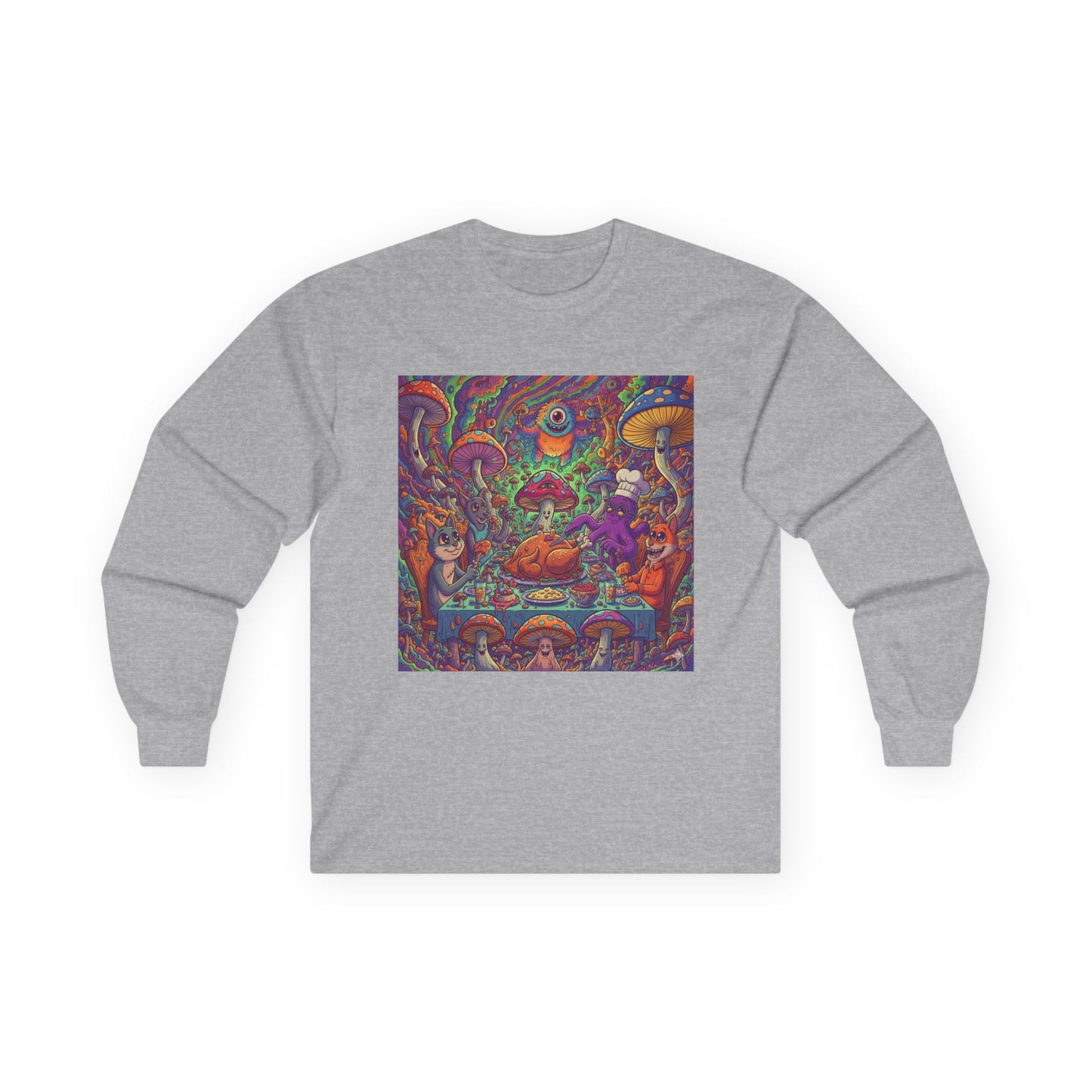 Psychedelic Thanksgiving Unisex Long Sleeve Tee