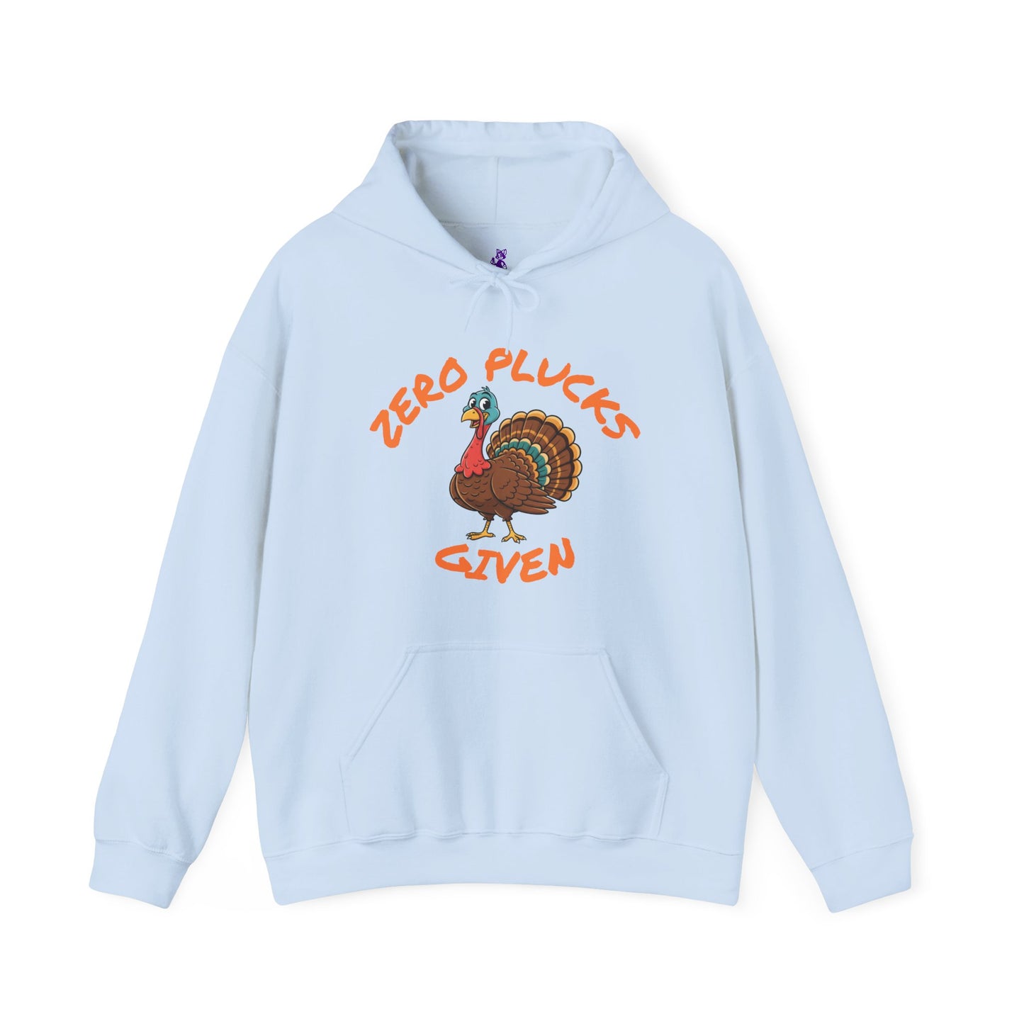 Unisex Hoodie ZERO PLUCKS GIVEN Comical Turkey Sweatshirt
