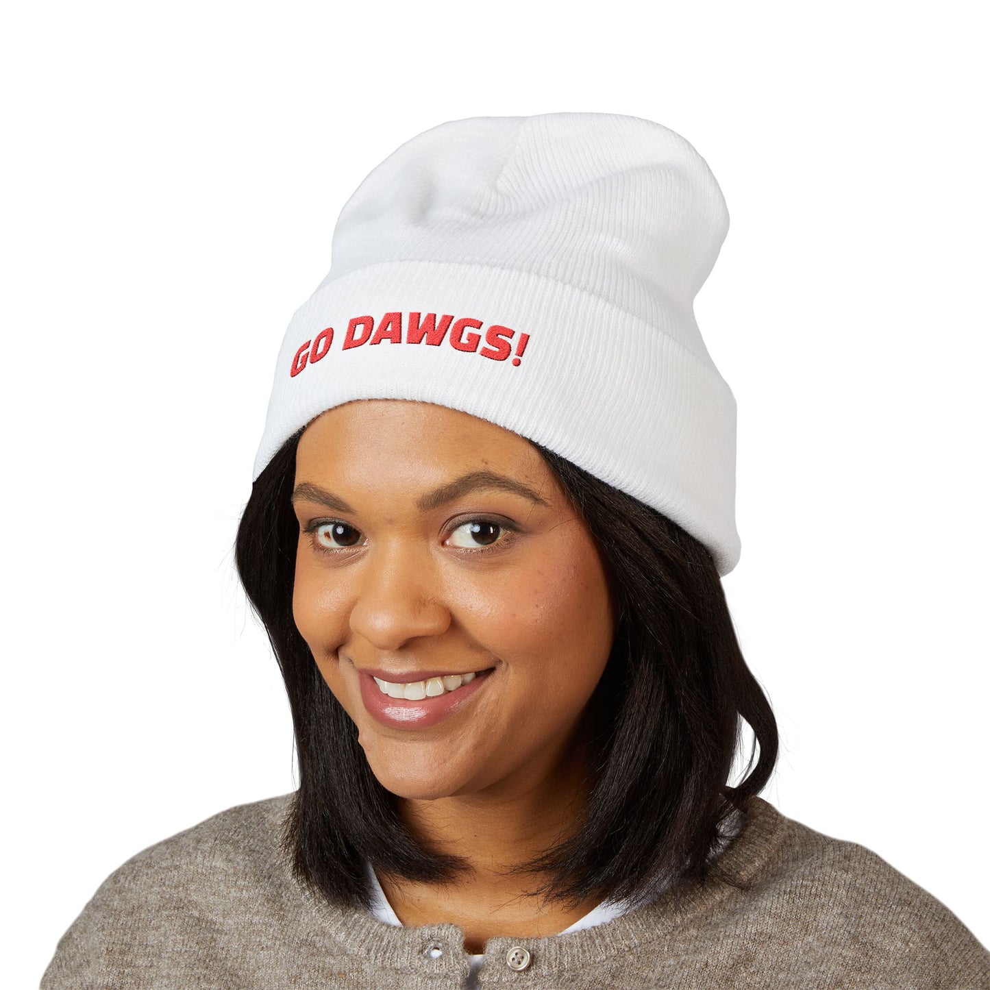 Embroidered GO DAWGS Beanie