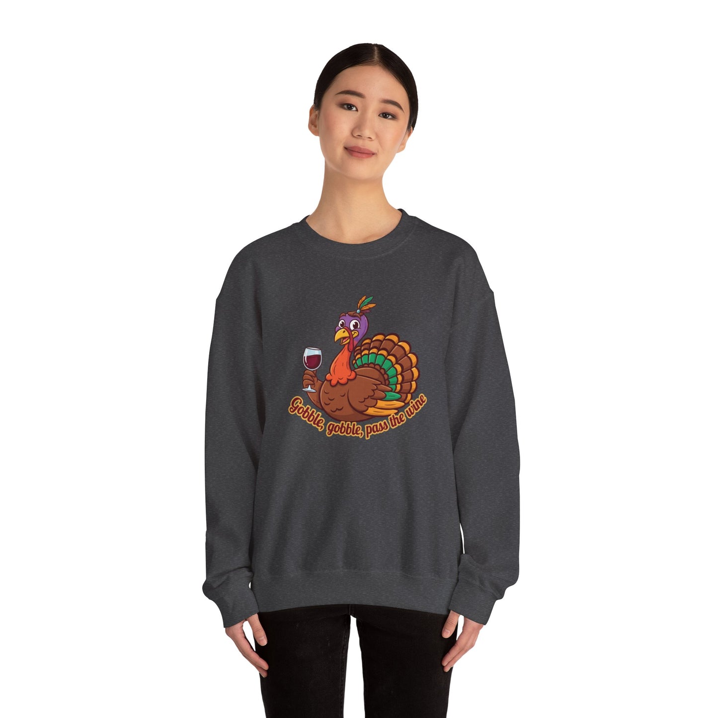 Gobble Gobble Sweatshirt - Unisex Thanksgiving Crewneck, Funny Holiday Apparel, Cozy Fall Fashion, Perfect for Gatherings, [...]