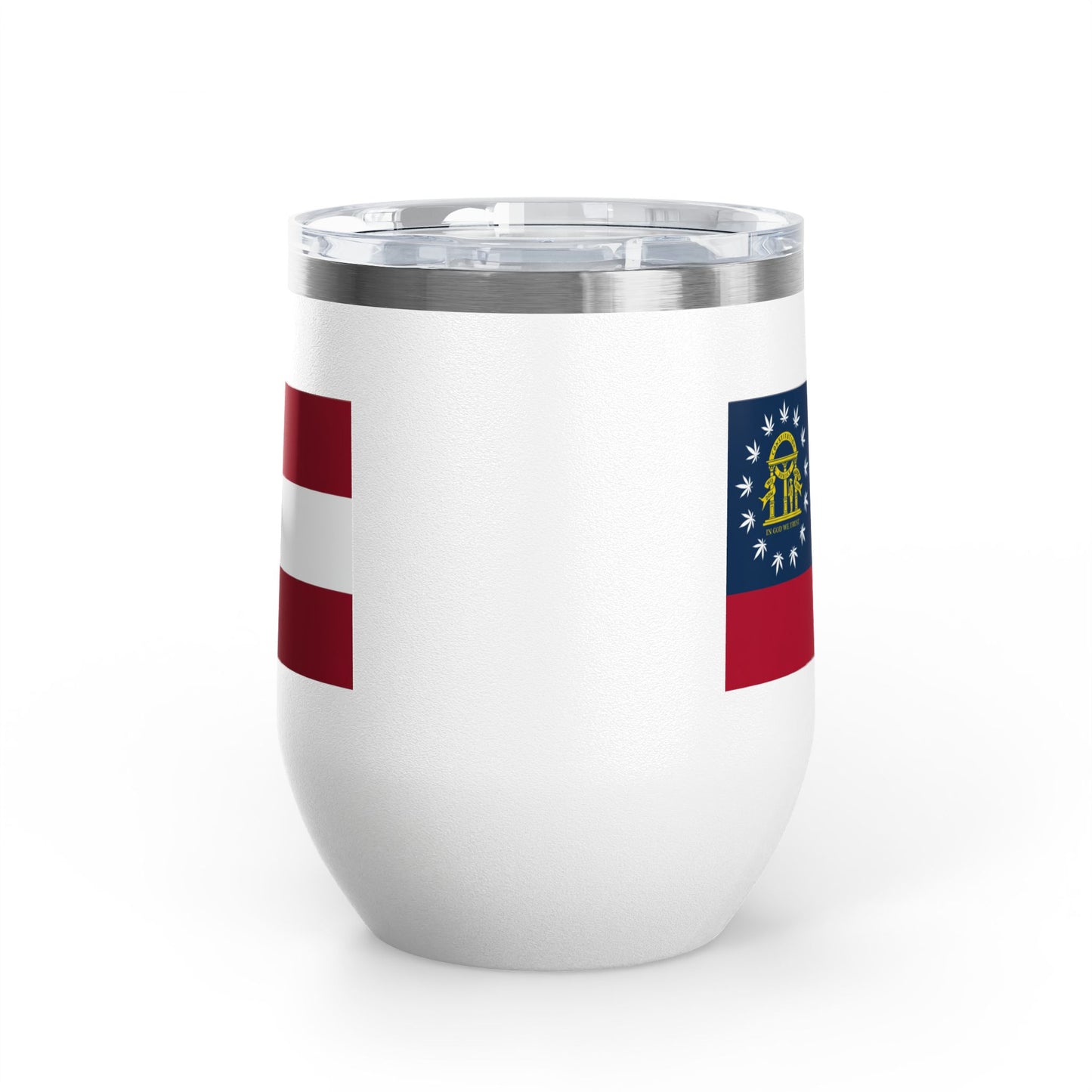 Georgia Cannabis Flag Wine Tumbler