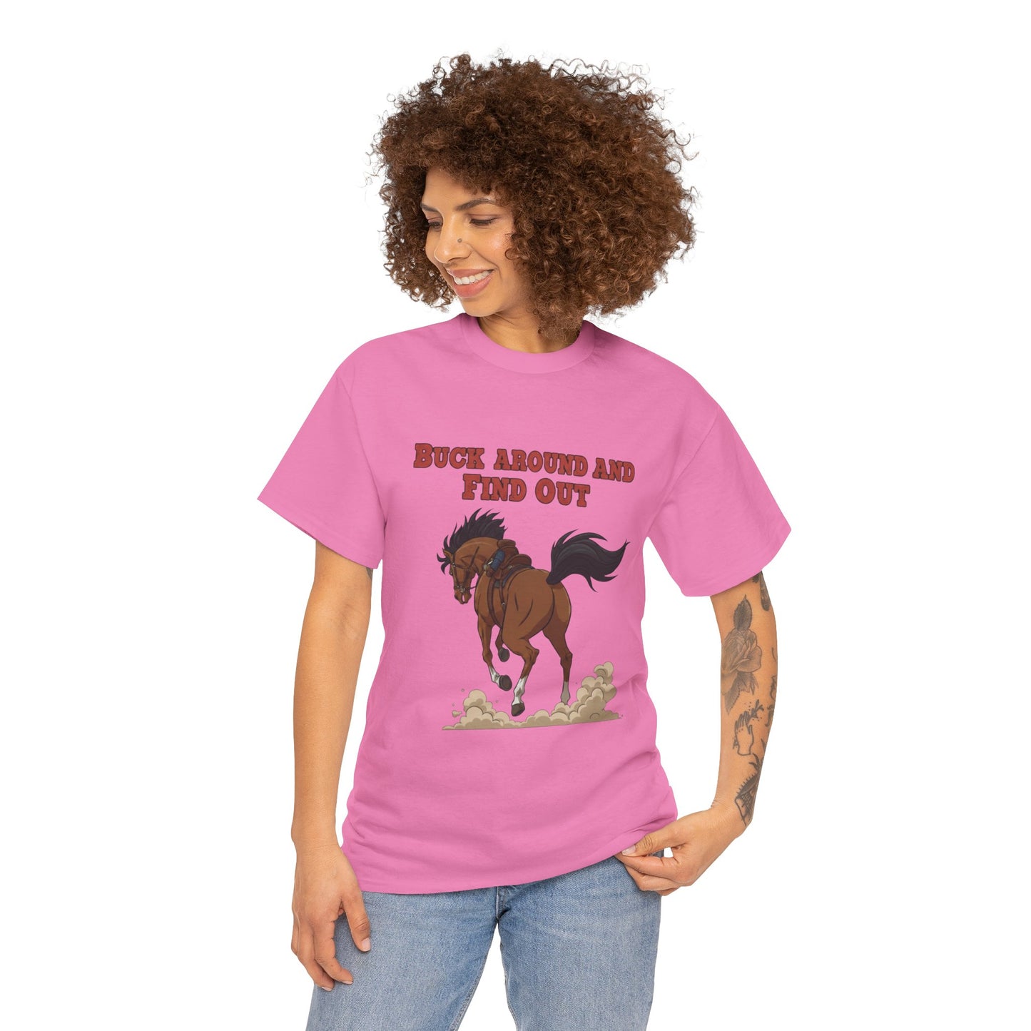Fun Horse Graphic Tee - 'Buck Around and Find Out'
