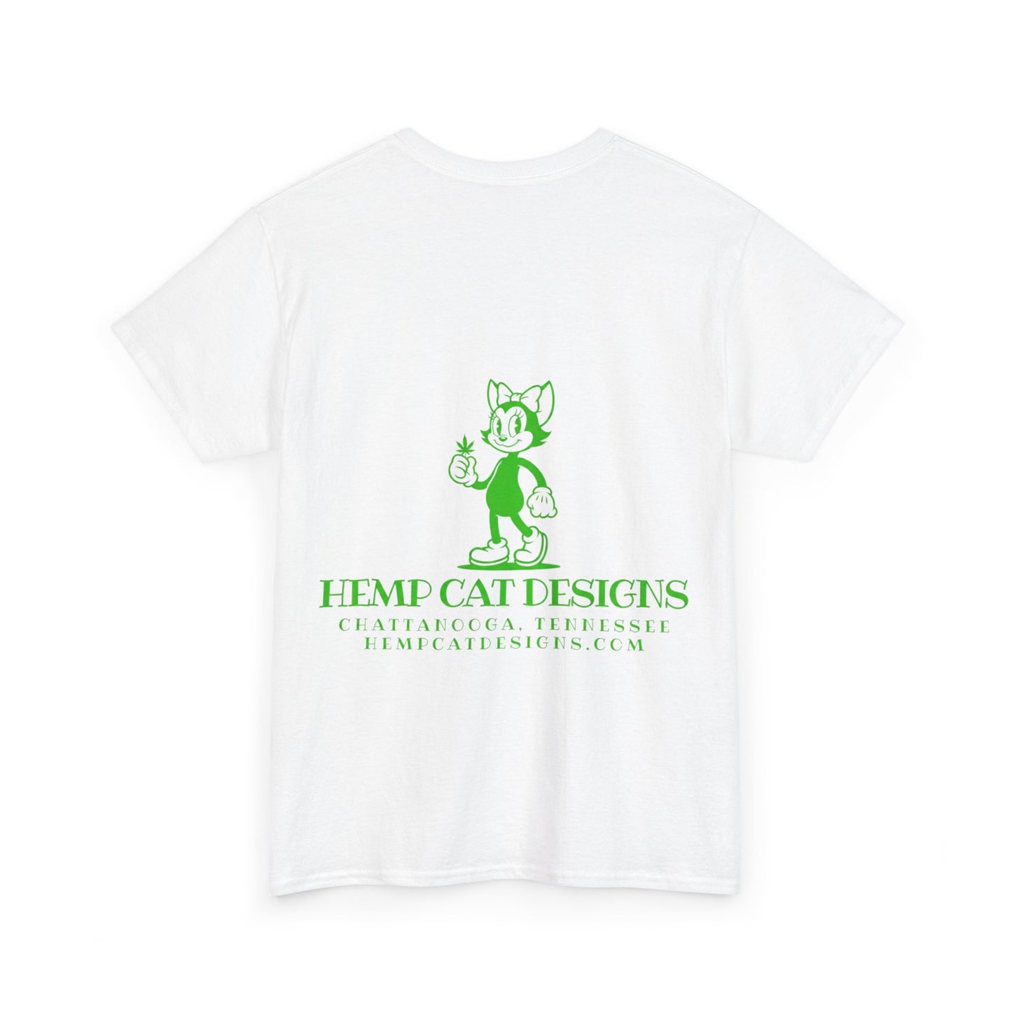 Mrs. Cat Tee | Unisex Heavy Cotton T-Shirt, Funny Graphic Tee, Gift for Cat Lovers, Stoner Apparel, Weed Fashion