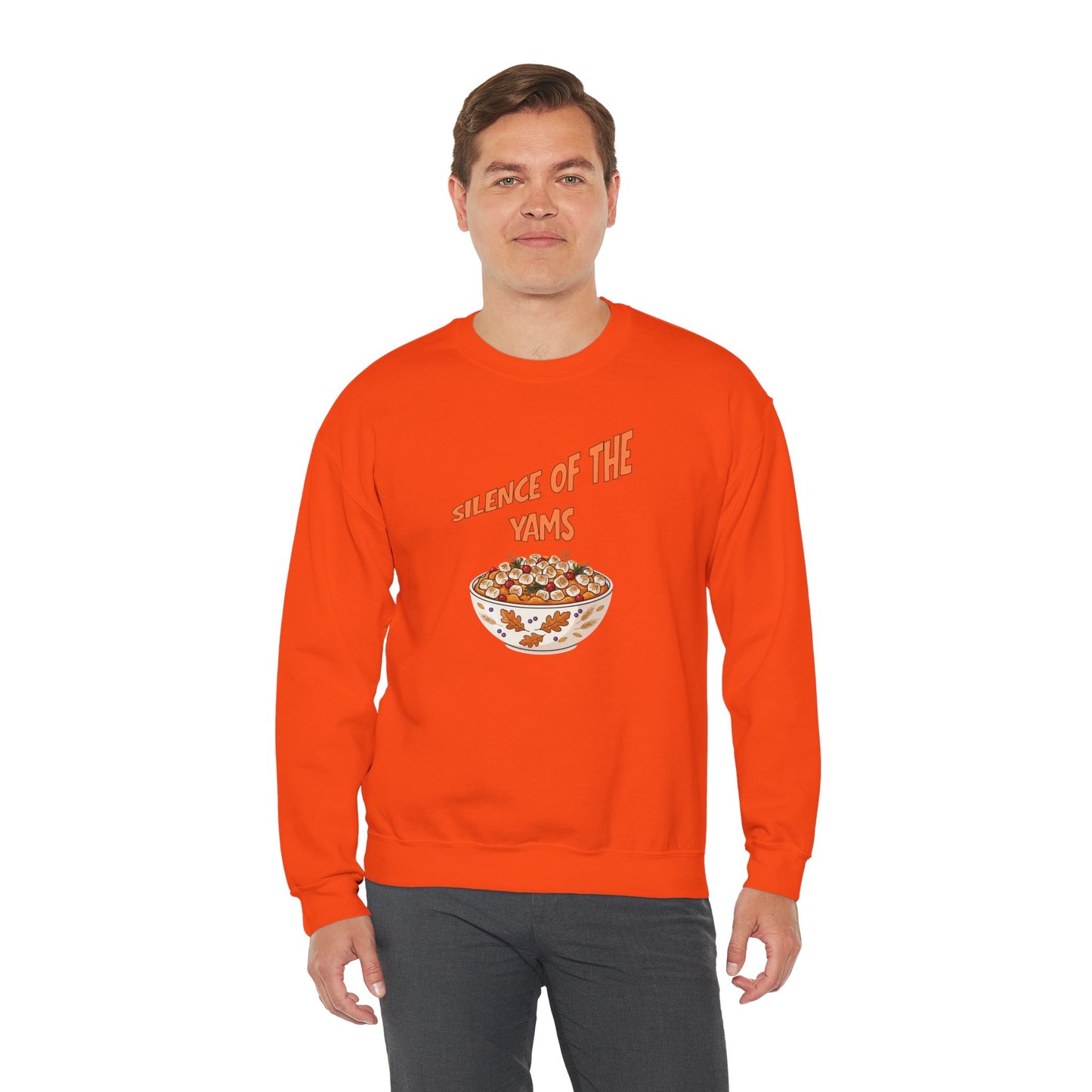 Funny Thanksgiving Crewneck Sweatshirt - Silence of the Yams