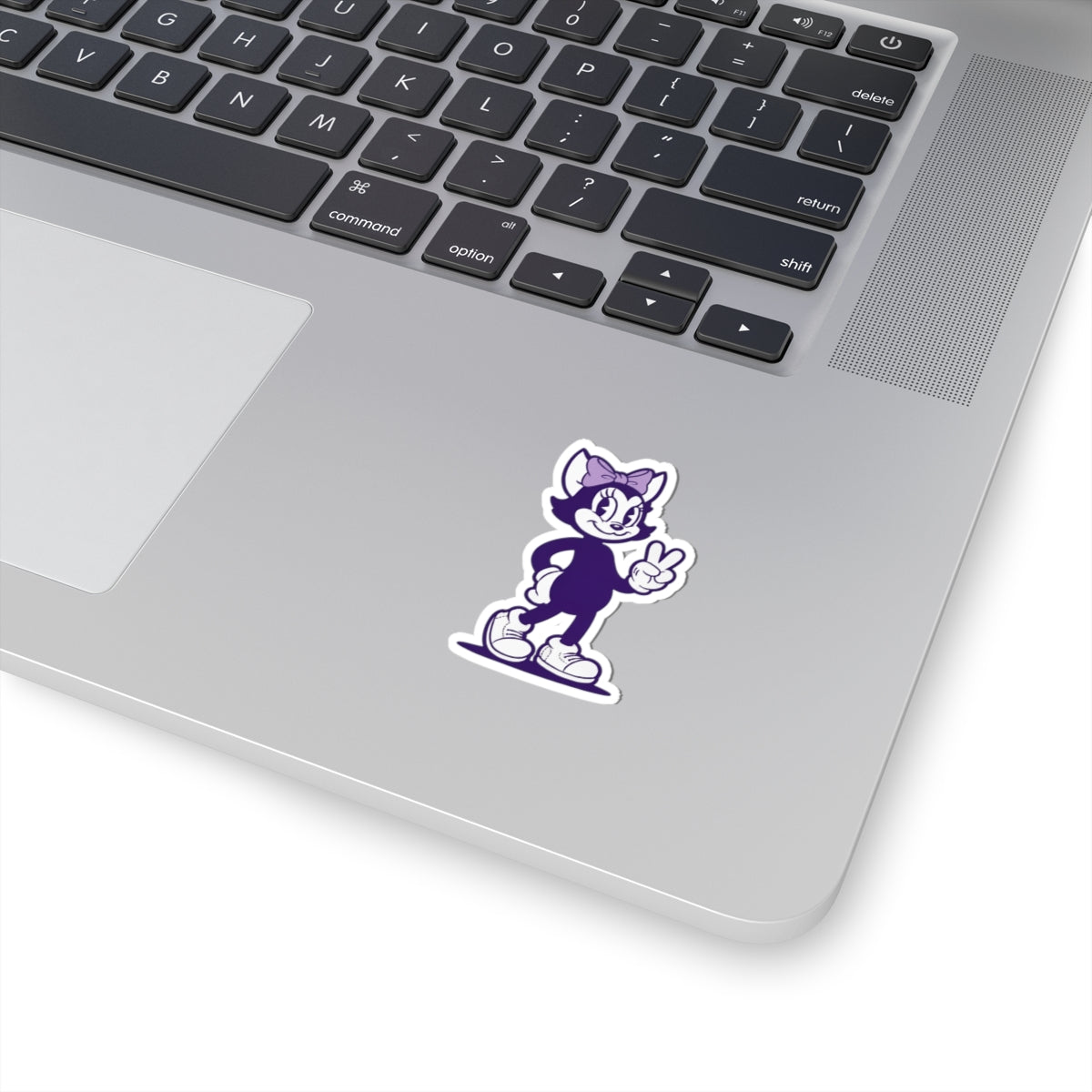 Mrs. Hemp Cat Trowin' A Peace Sign Stickers - Kiss-Cut Stickers for Laptops