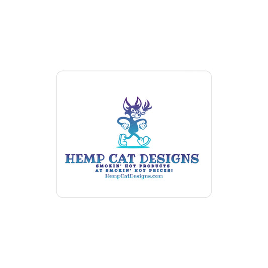 Vinyl Decal Sticker - MR Hemp Cat Strutting Design
