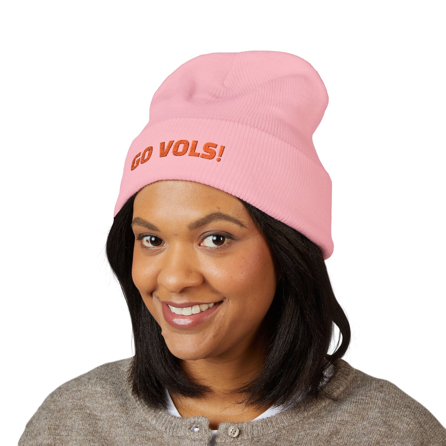 Embroidered GO VOLS Beanie
