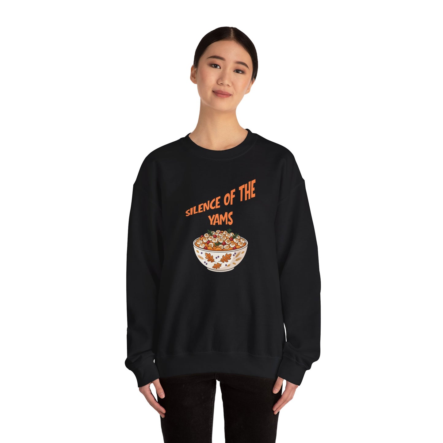 Funny Thanksgiving Crewneck Sweatshirt - Silence of the Yams