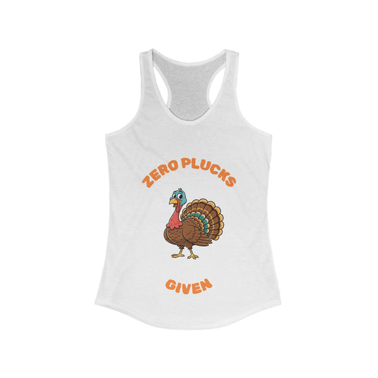 Tank Top Zero Plucks Given Women's Ideal Racerback Tank