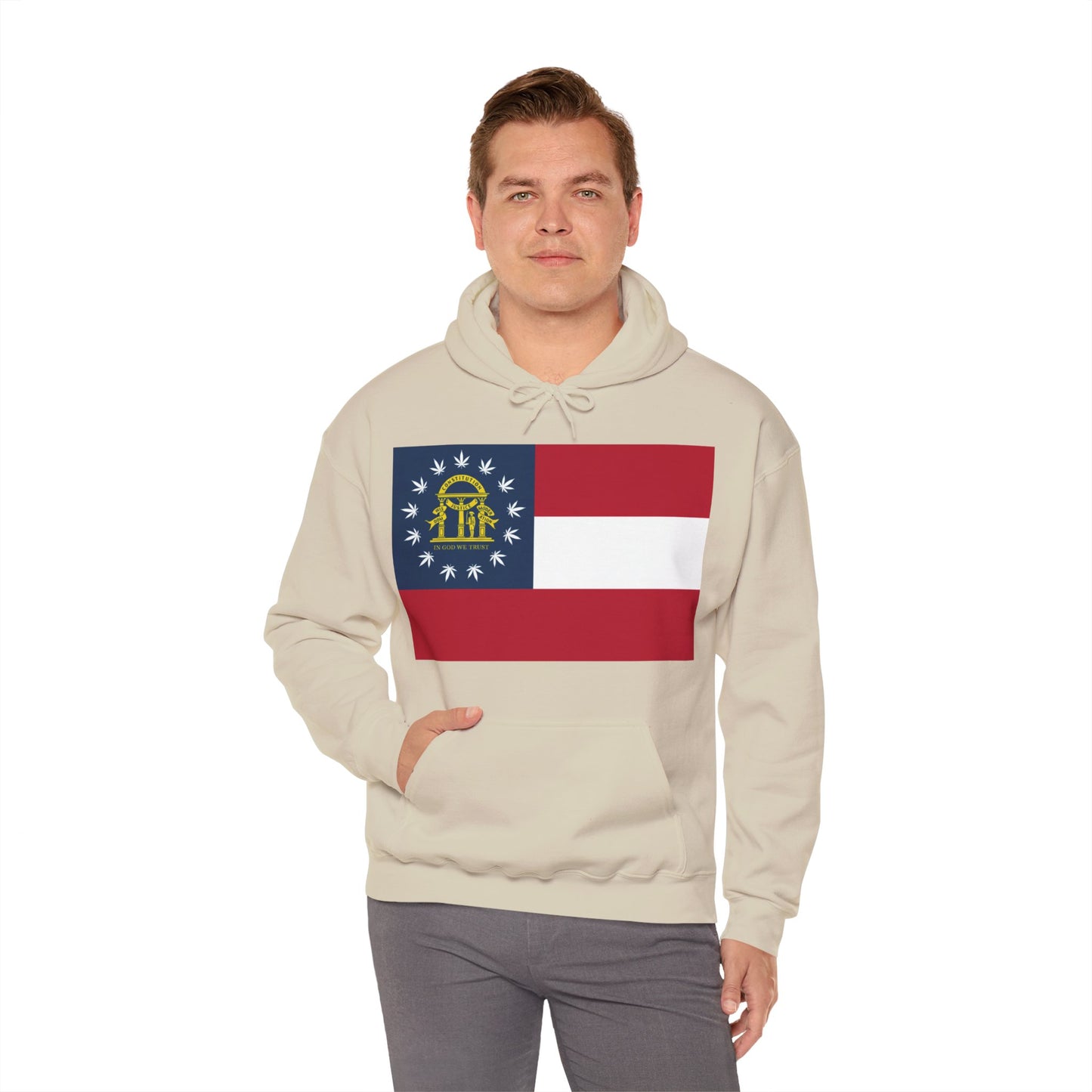Georgia Cannabis State Flag Hoodie