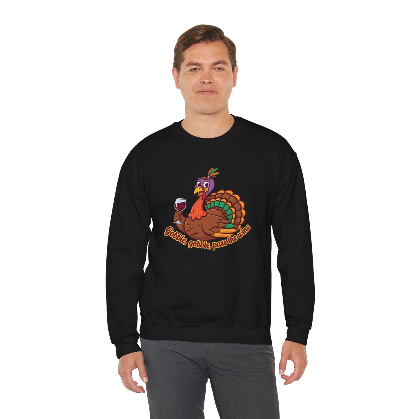 Gobble Gobble Sweatshirt - Unisex Thanksgiving Crewneck, Funny Holiday Apparel, Cozy Fall Fashion, Perfect for Gatherings, [...]