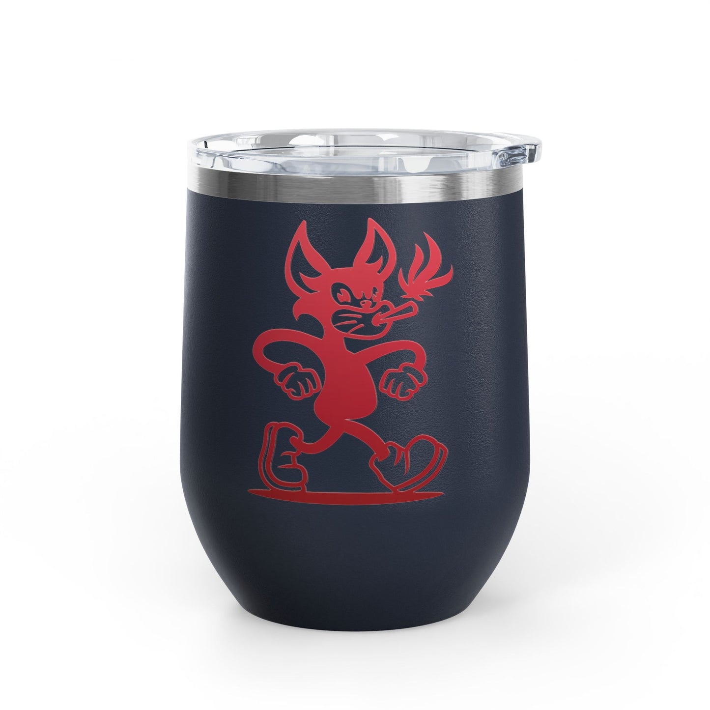 Wine Tumbler - Mr Hemp Cat Design
