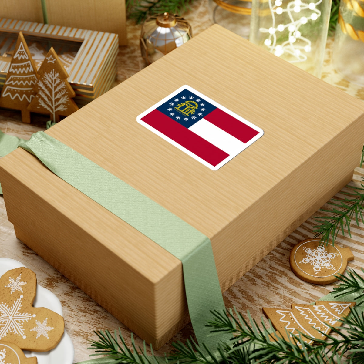 Georgia Cannabis Flag Sticker