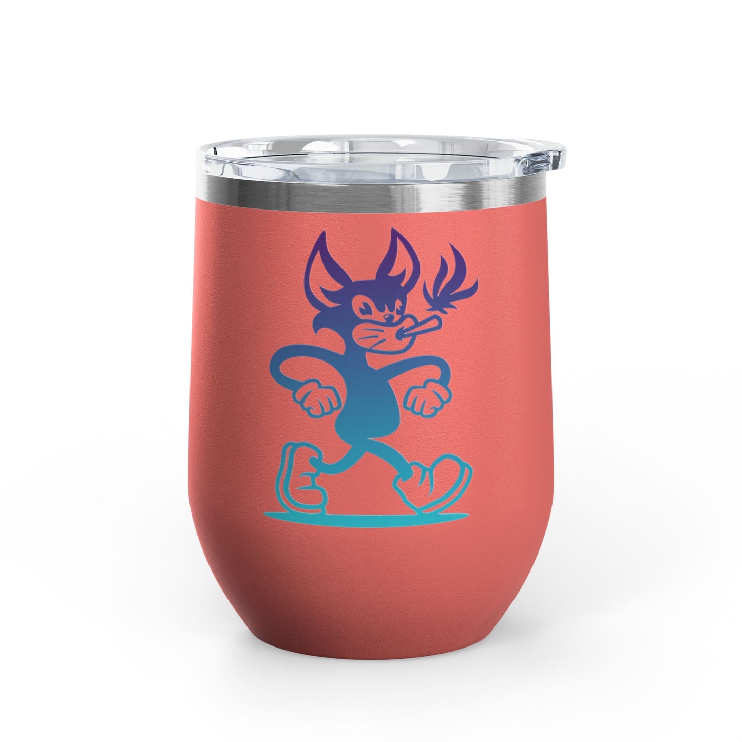 Wine Tumbler - Mr Hemp Cat Design