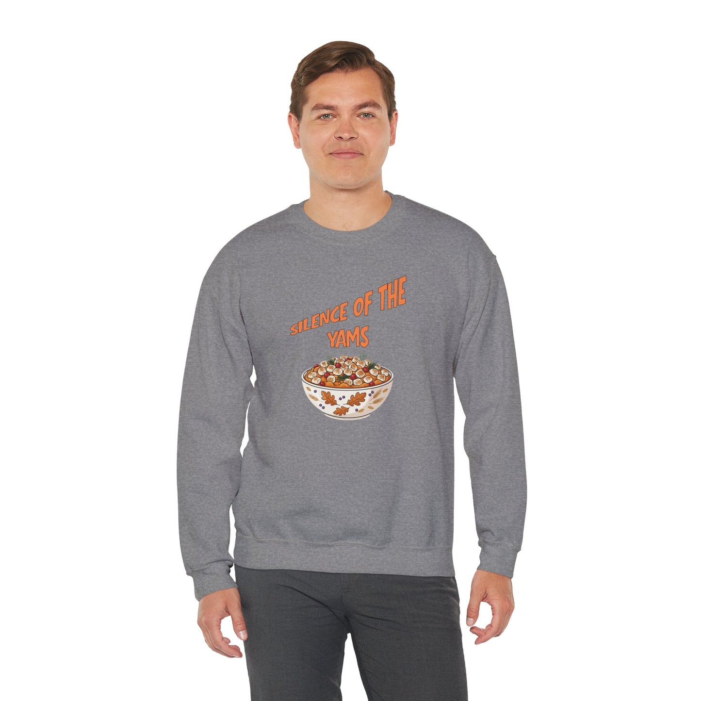 Funny Thanksgiving Crewneck Sweatshirt - Silence of the Yams