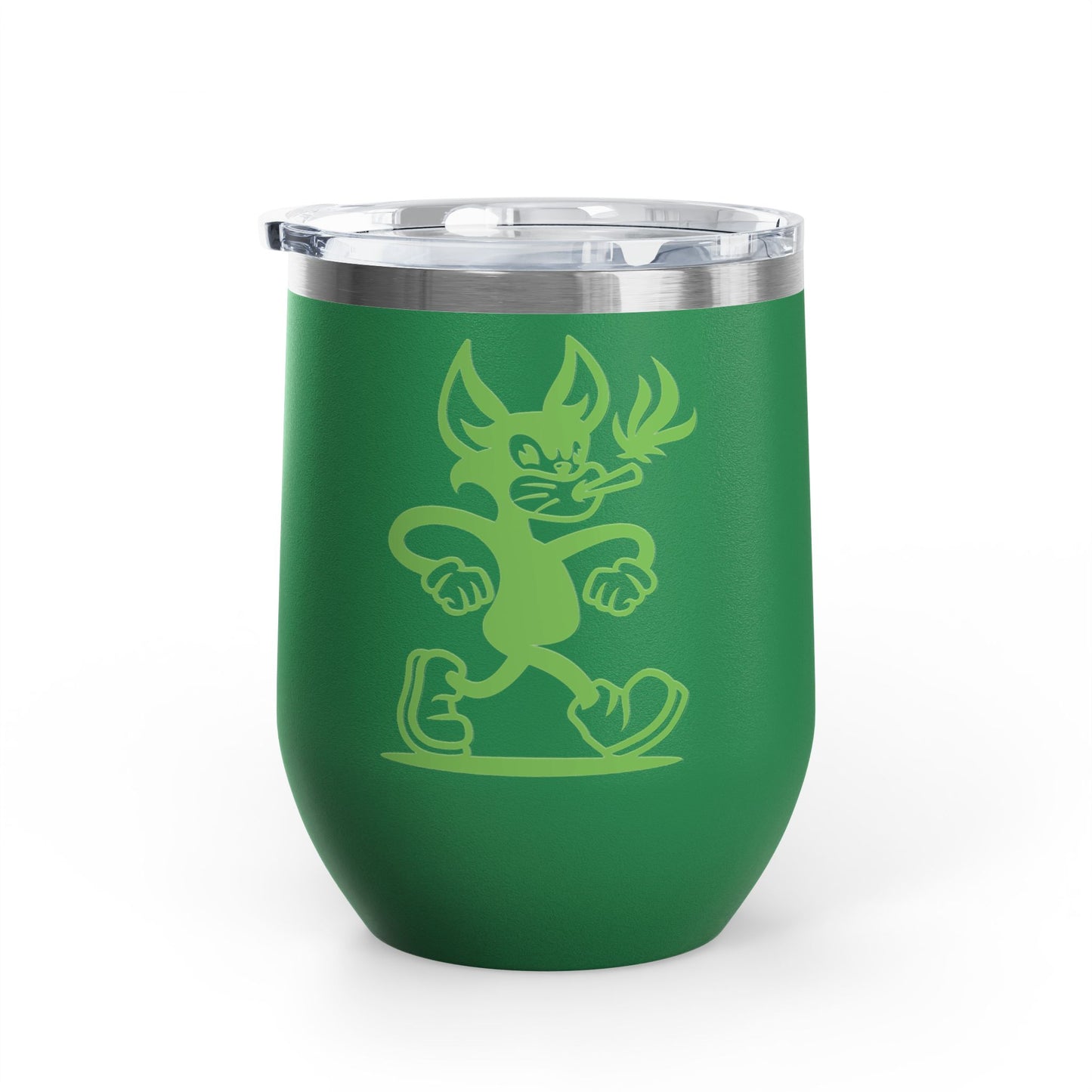 Wine Tumbler - Mr Hemp Cat Design