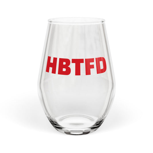 HBTFD Stemless Wine Glass – Perfect Gift for DAWG Lovers, Game Winning Celebrations