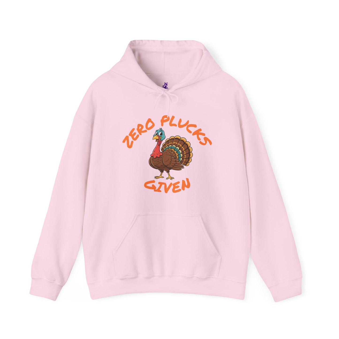 Unisex Hoodie ZERO PLUCKS GIVEN Comical Turkey Sweatshirt