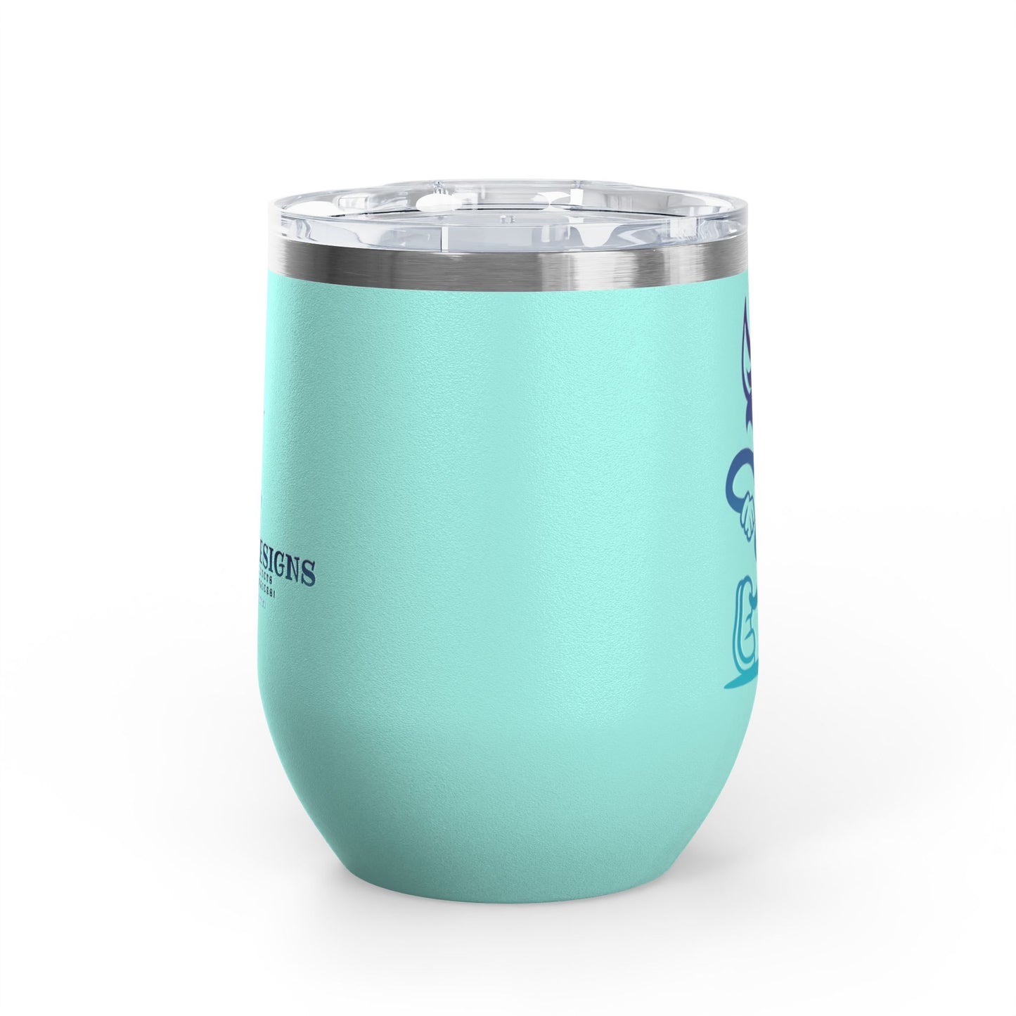Wine Tumbler - Mr Hemp Cat Design