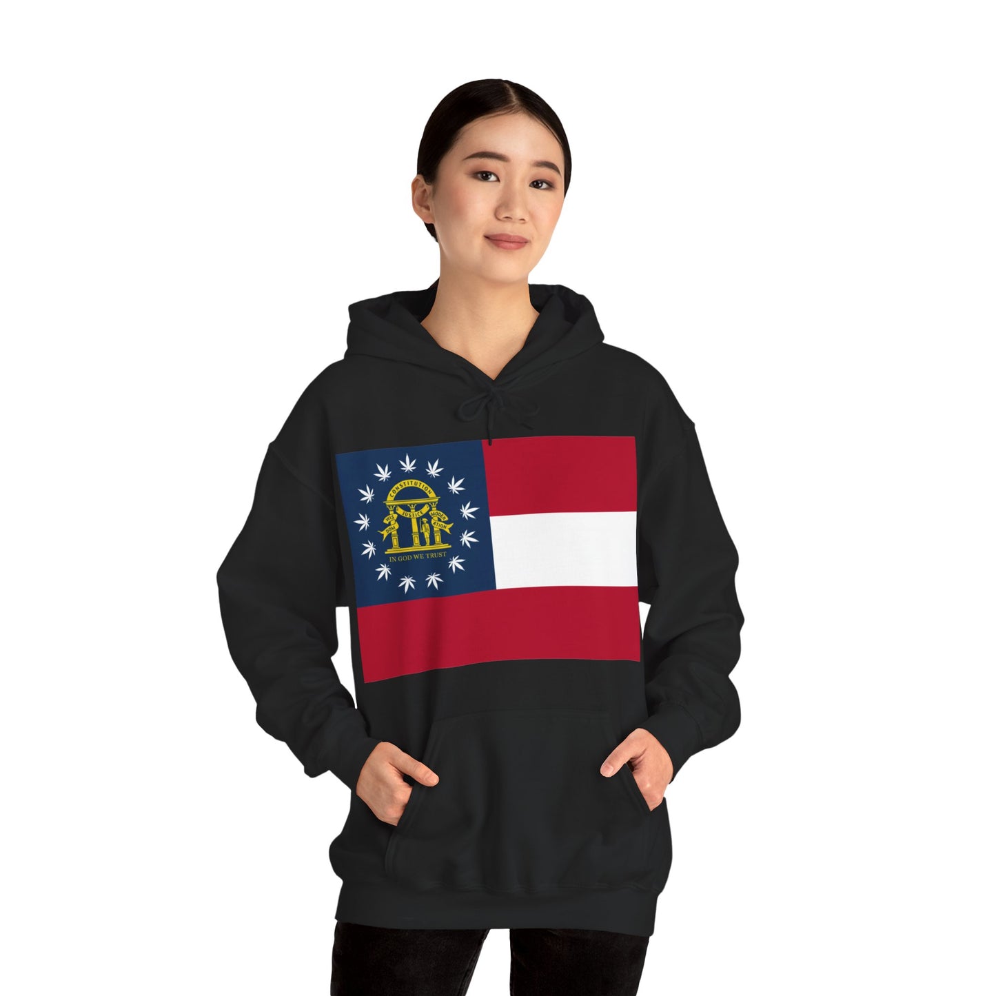 Georgia Cannabis State Flag Hoodie