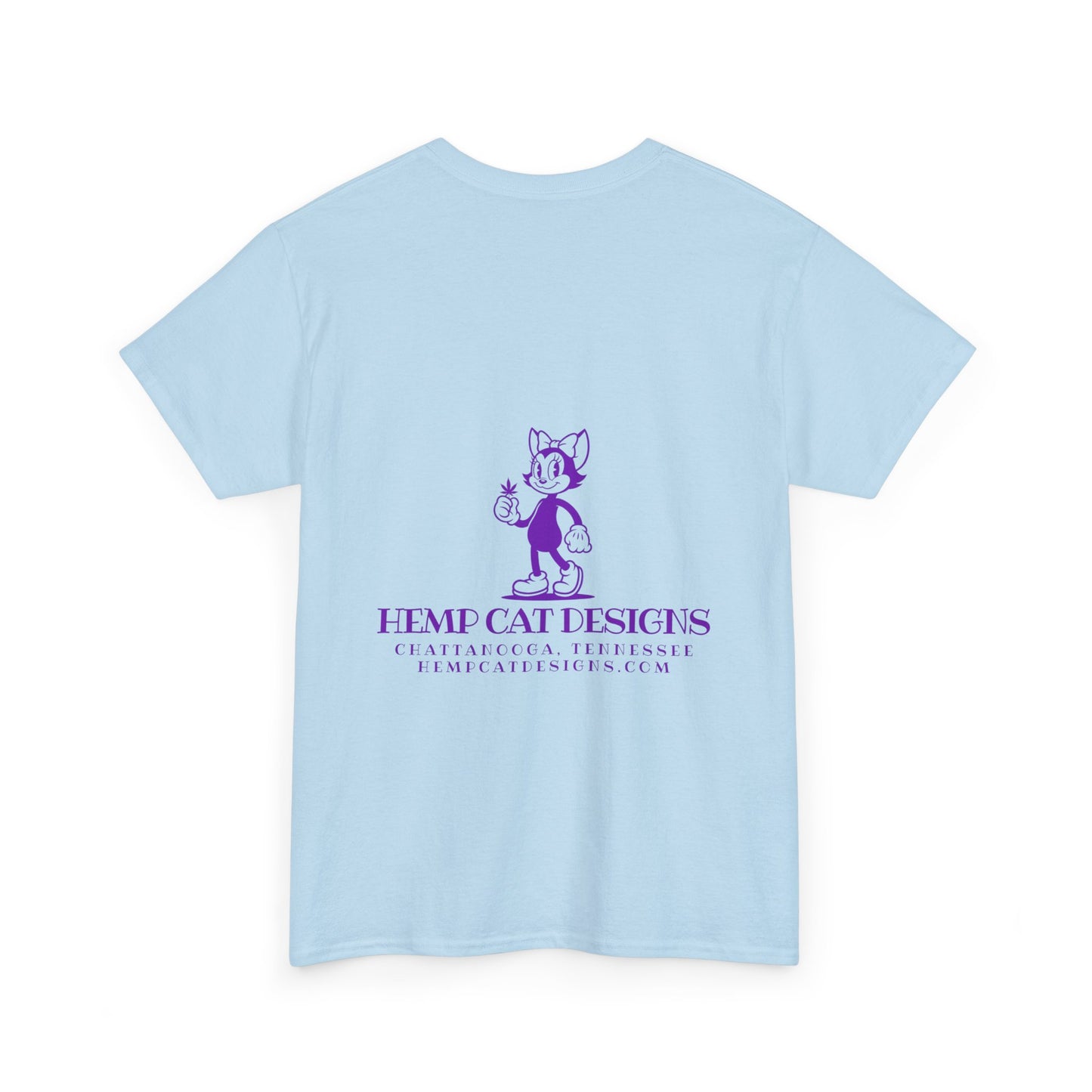 Mrs. Hemp Cat Tee - Unisex Heavy Cotton, Cute Graphic T-Shirt, Vintage Style, Gift for Cat Lovers, Casual Wear