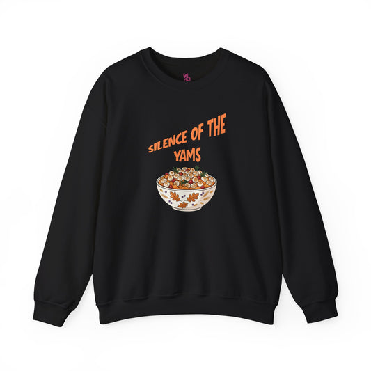 Funny Thanksgiving Crewneck Sweatshirt - Silence of the Yams