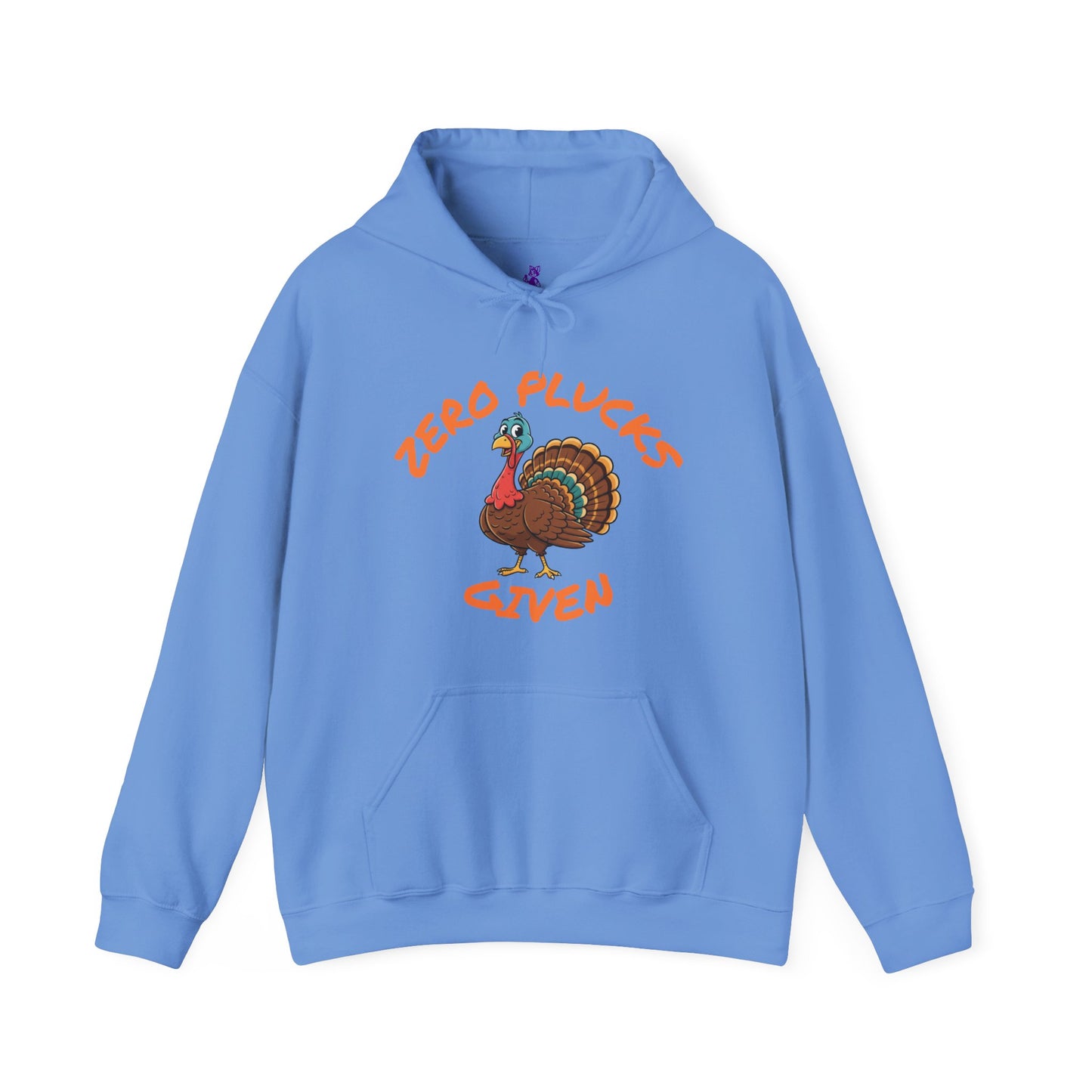 Unisex Hoodie ZERO PLUCKS GIVEN Comical Turkey Sweatshirt