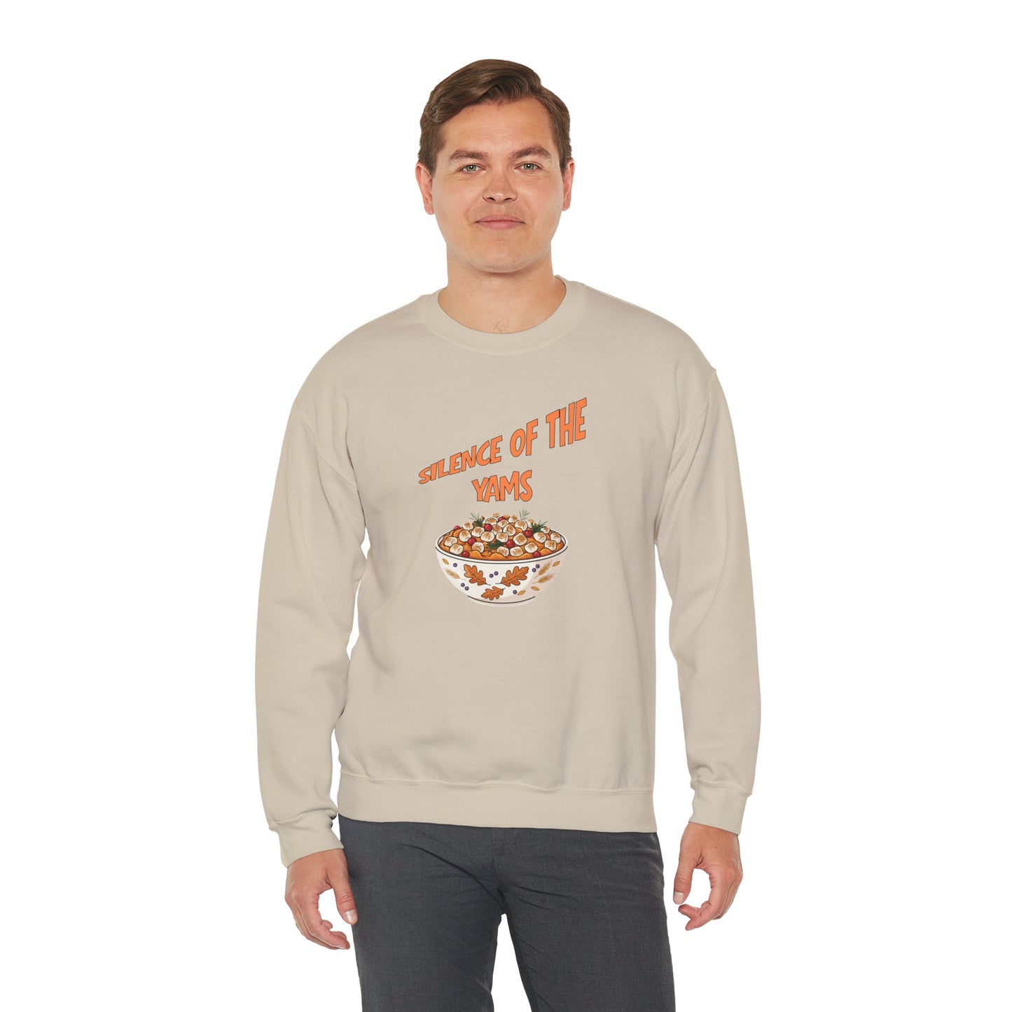 Funny Thanksgiving Crewneck Sweatshirt - Silence of the Yams