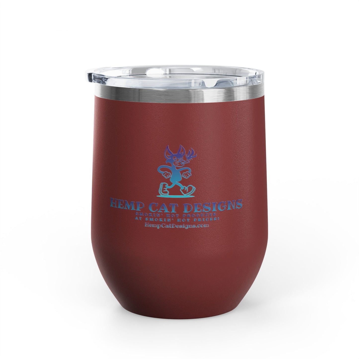 Wine Tumbler - Mr Hemp Cat Design