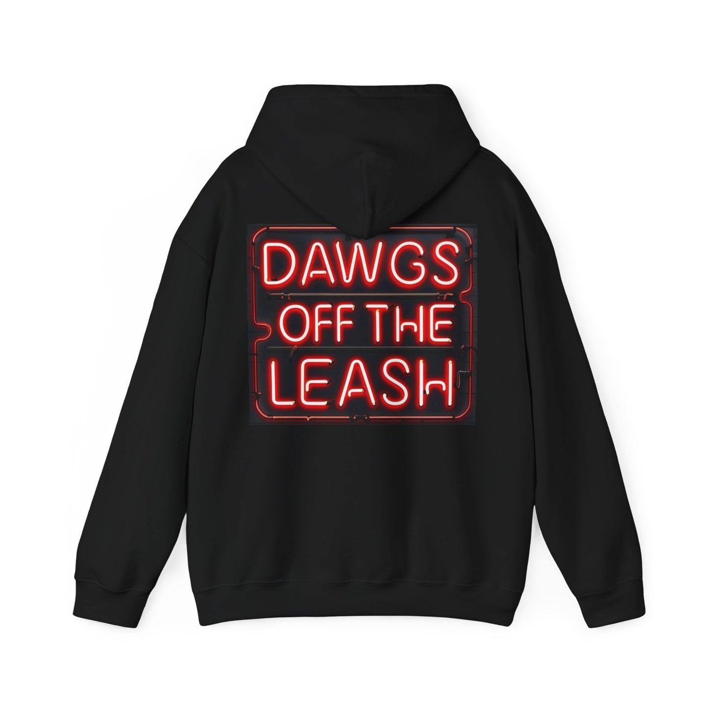 Dawgs Off The Leash Hoodie — Neon Sign Graphic Pullover