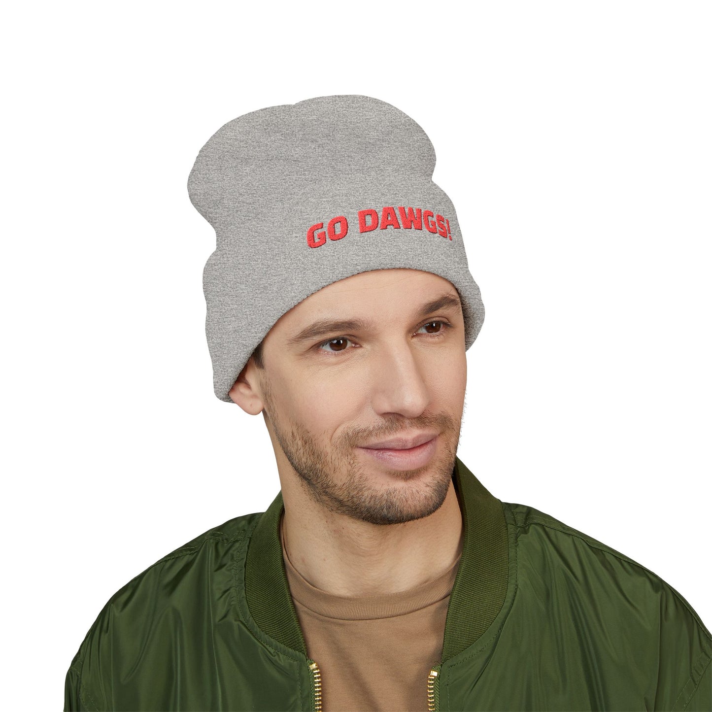 Embroidered GO DAWGS Beanie