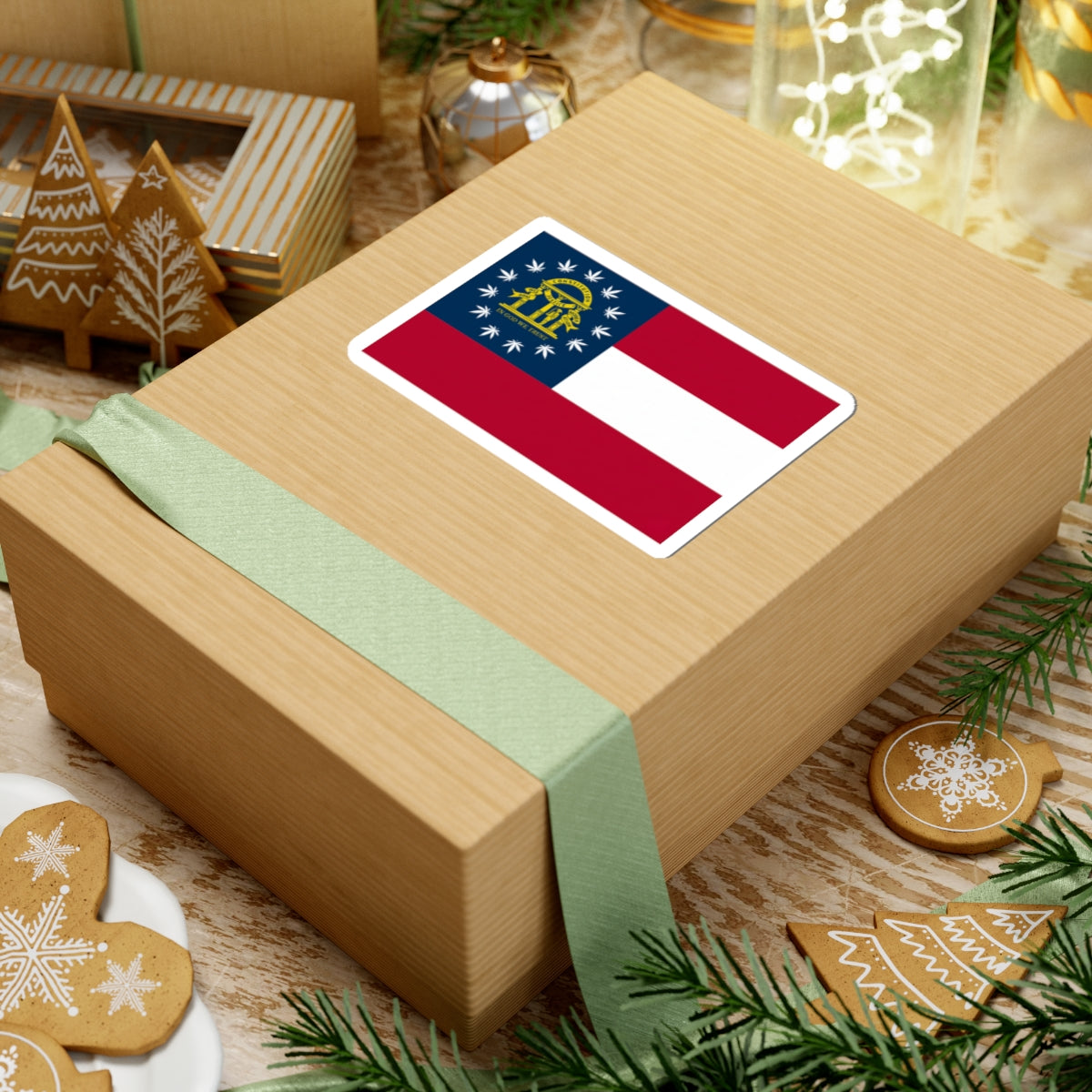 Georgia Cannabis Flag Sticker