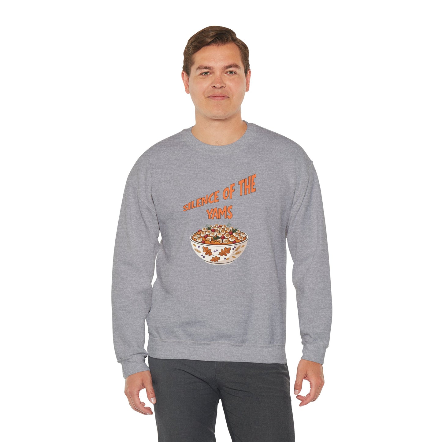 Funny Thanksgiving Crewneck Sweatshirt - Silence of the Yams