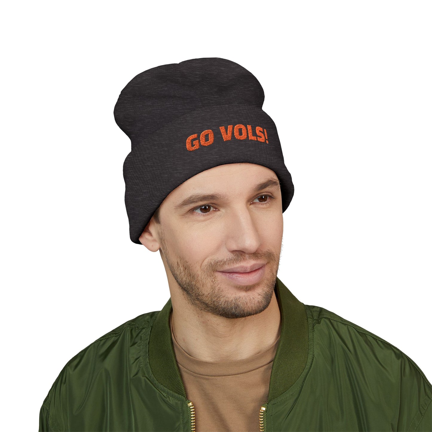 Embroidered GO VOLS Beanie