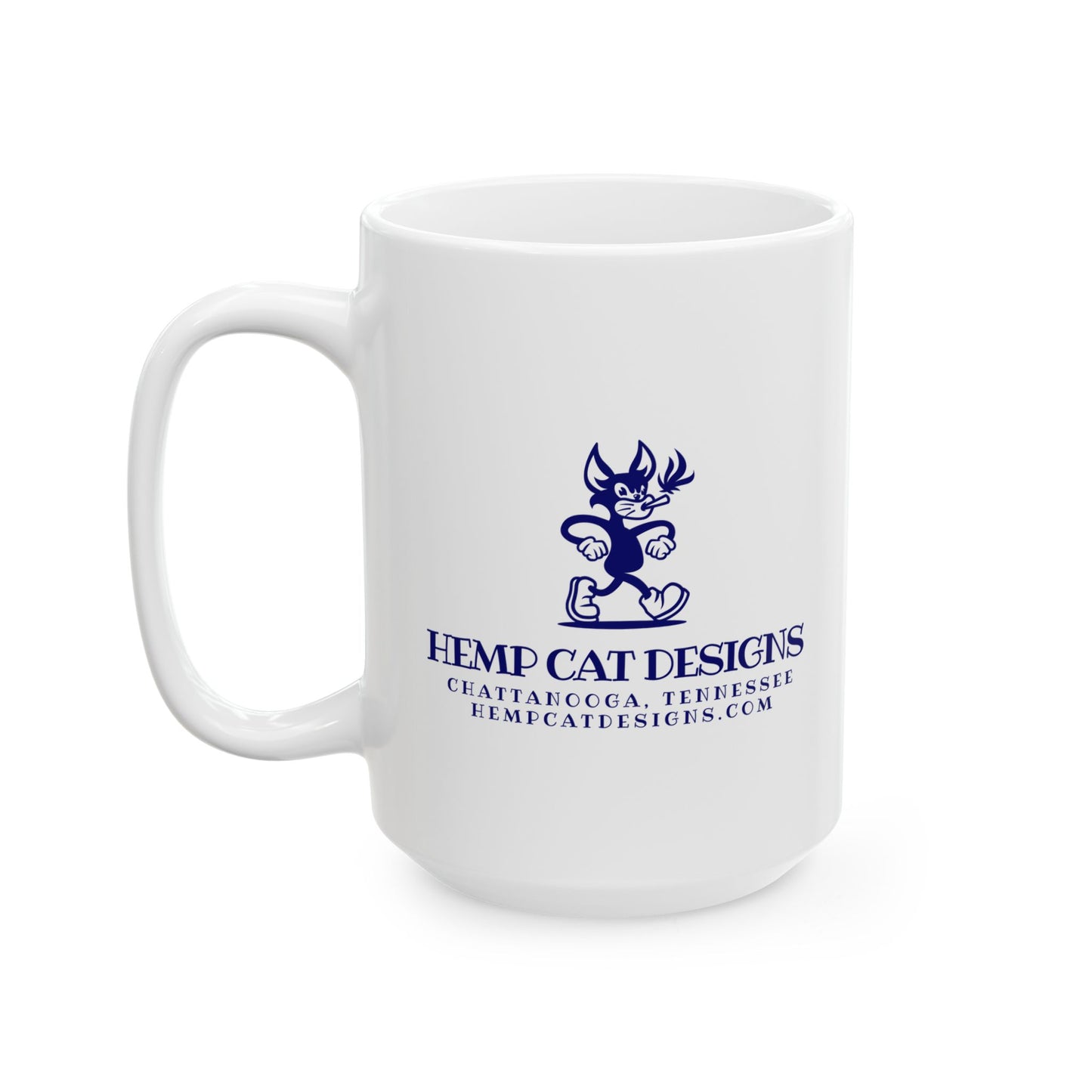 Coffee Mug, Mr Hemp Cat Whimsical Design