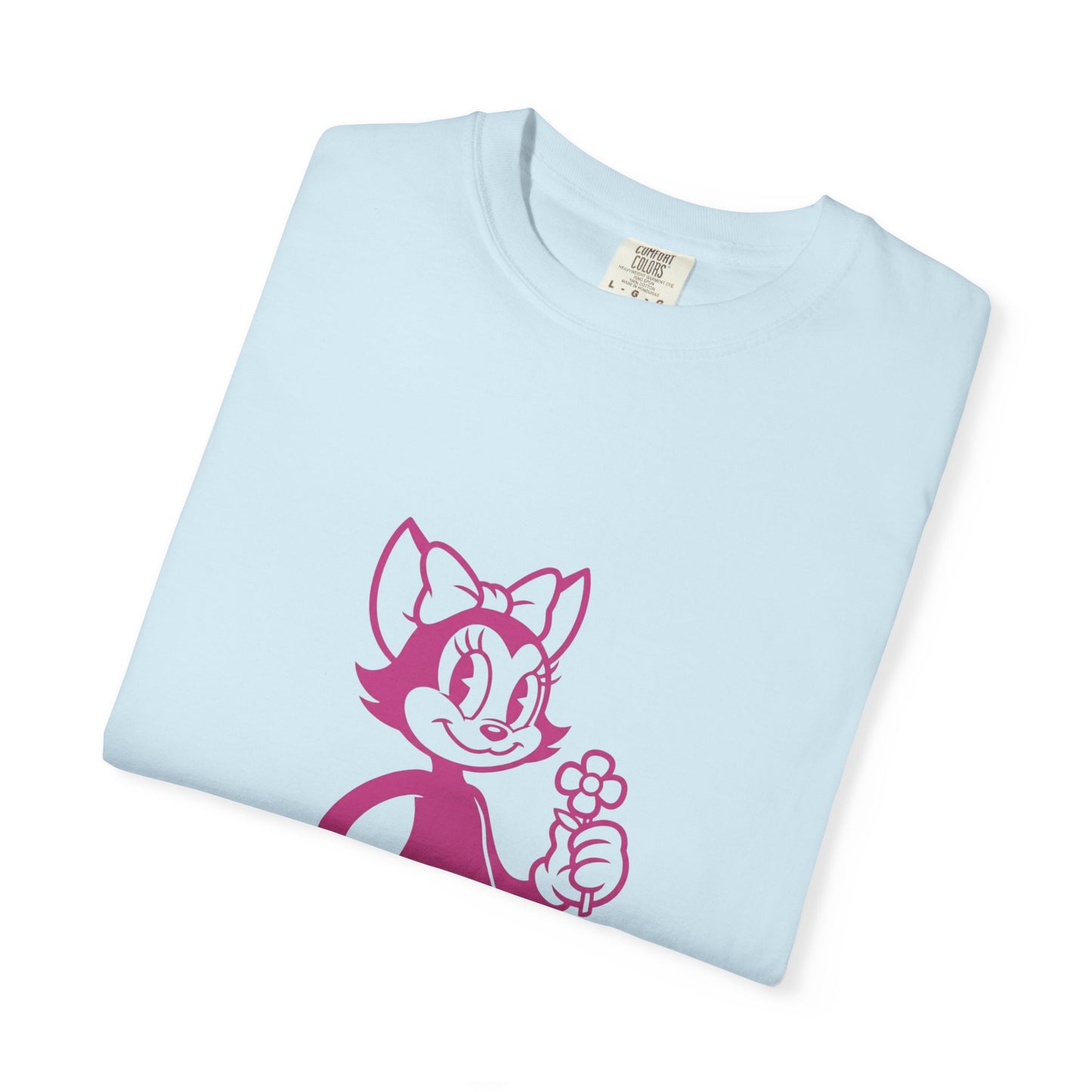 Mrs. Hemp Cat Holding A Flower Whimsical Graphic Tee for Cat Lovers, Cute Pet T-shirt, Floral Cat Art, Gift for Her, Animal Lover Shirt