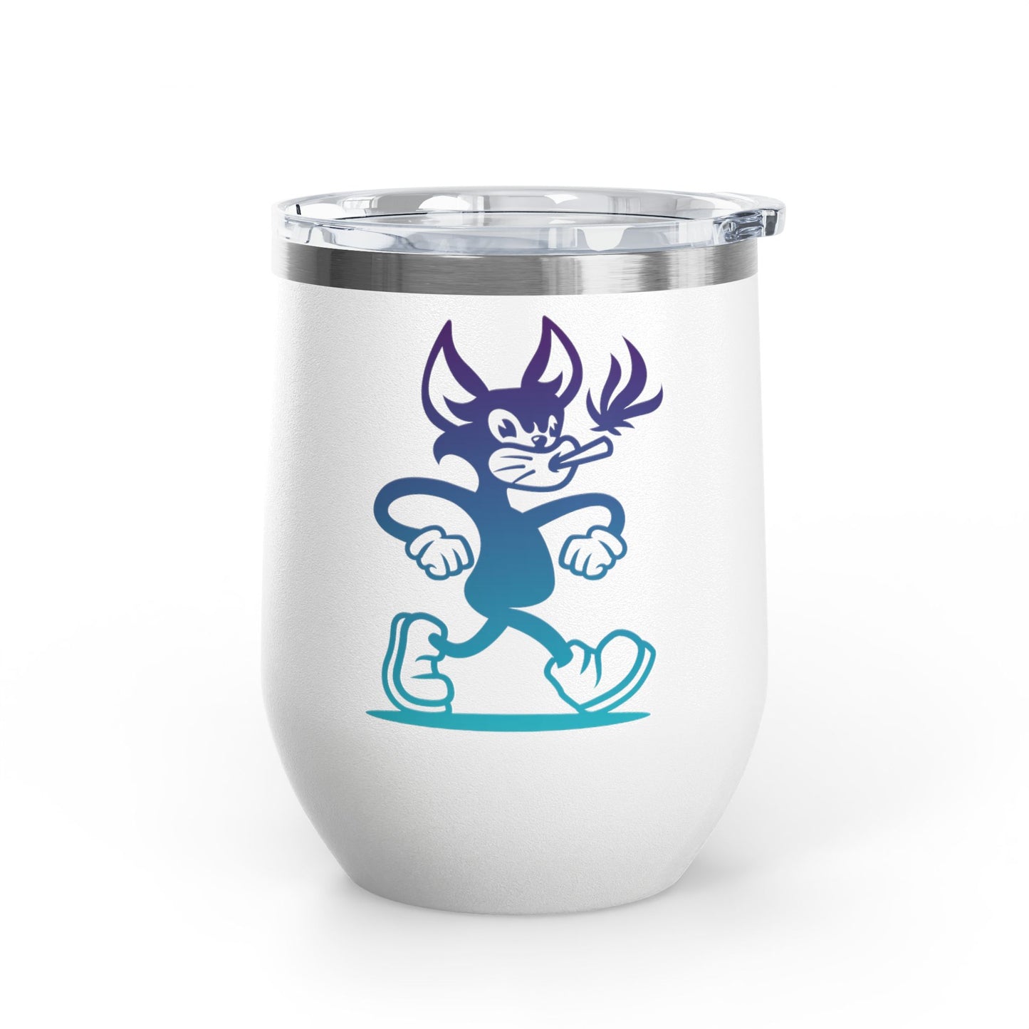 Wine Tumbler - Mr Hemp Cat Design