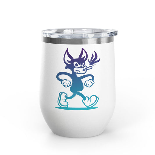 Wine Tumbler - Mr Hemp Cat Design