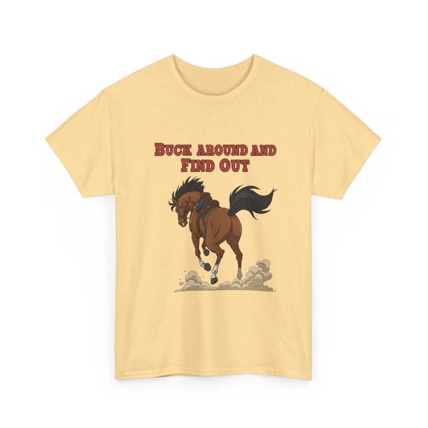 Fun Horse Graphic Tee - 'Buck Around and Find Out'