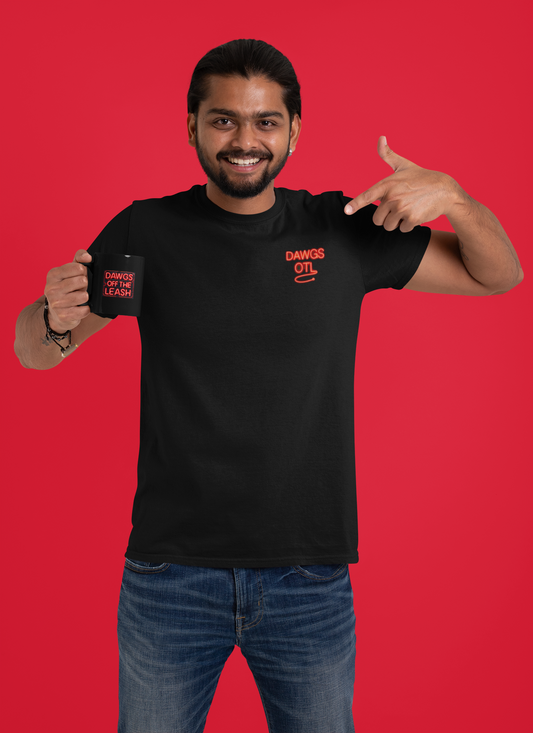 Dawgs Off The Leash Black Mug — Neon Sign Coffee Cup (11oz & 15oz)