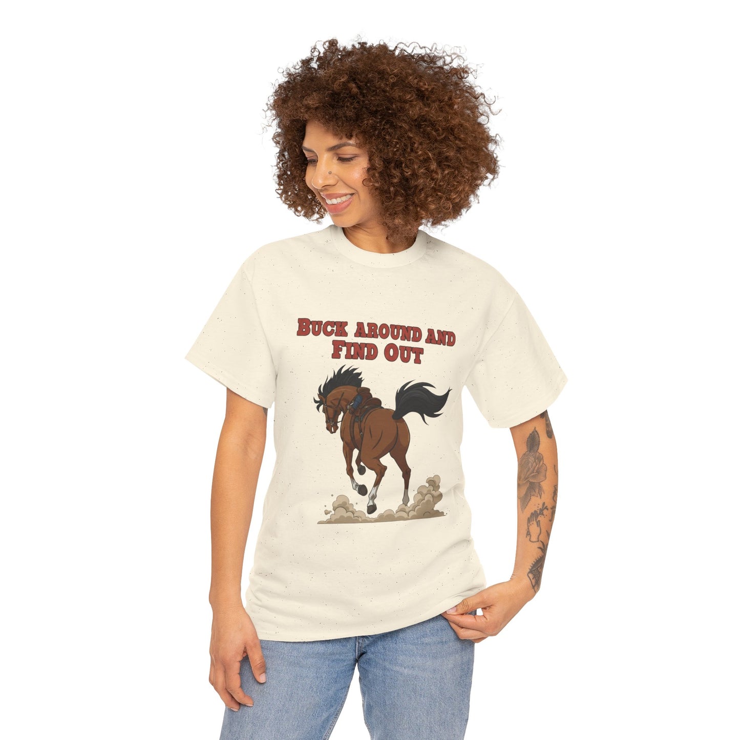 Fun Horse Graphic Tee - 'Buck Around and Find Out'