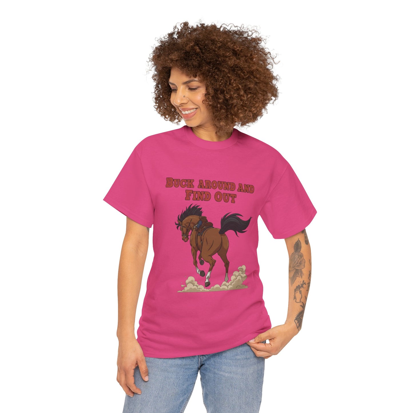 Fun Horse Graphic Tee - 'Buck Around and Find Out'